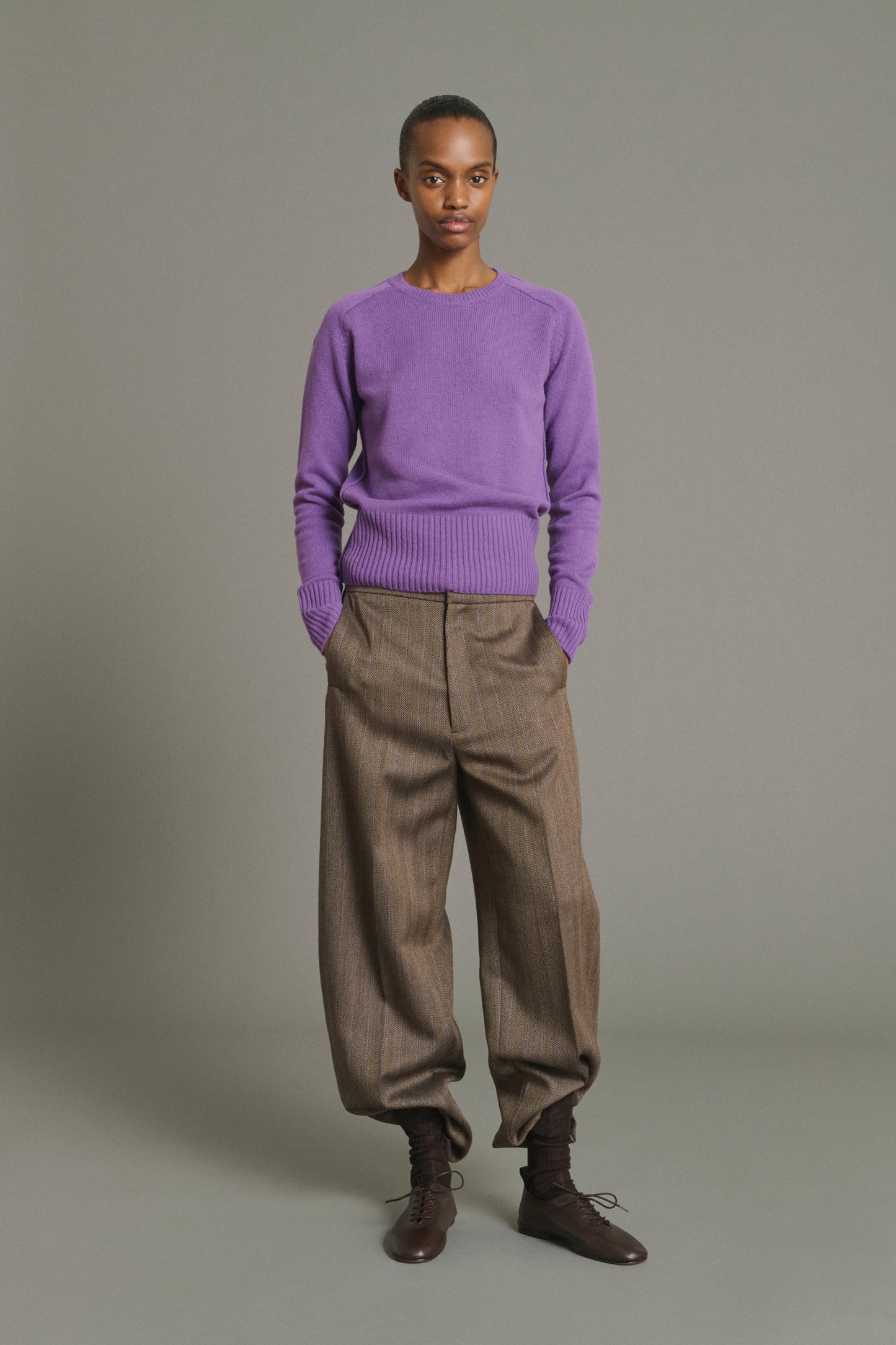Pull Jamie - Violet - Laine Mérinos - Femme