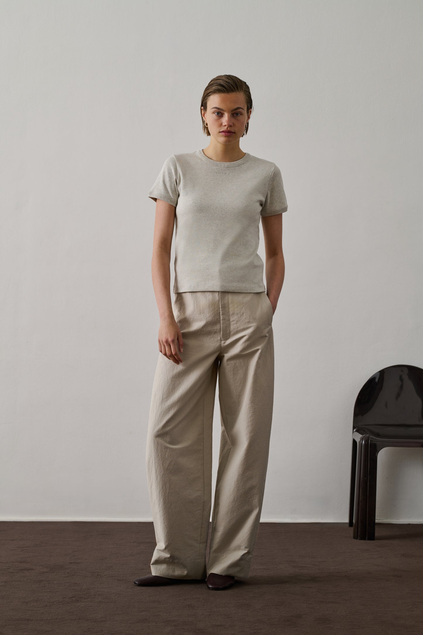 Tee-Shirt Aristide - Gris Chiné - Coton - Femme