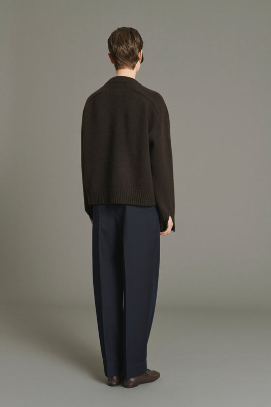Pull Will - Chocolat - Laine Mérinos - Femme