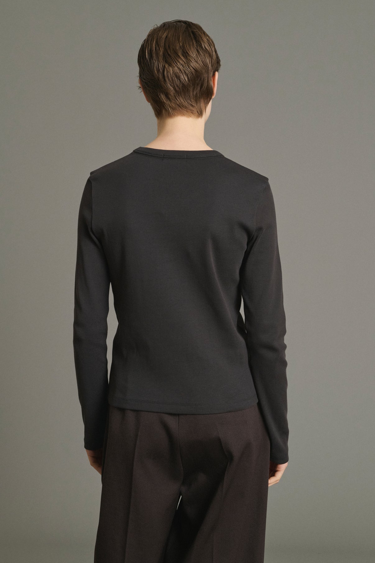 Tee-Shirt Flavie - Charbon - Coton - Femme vue 3