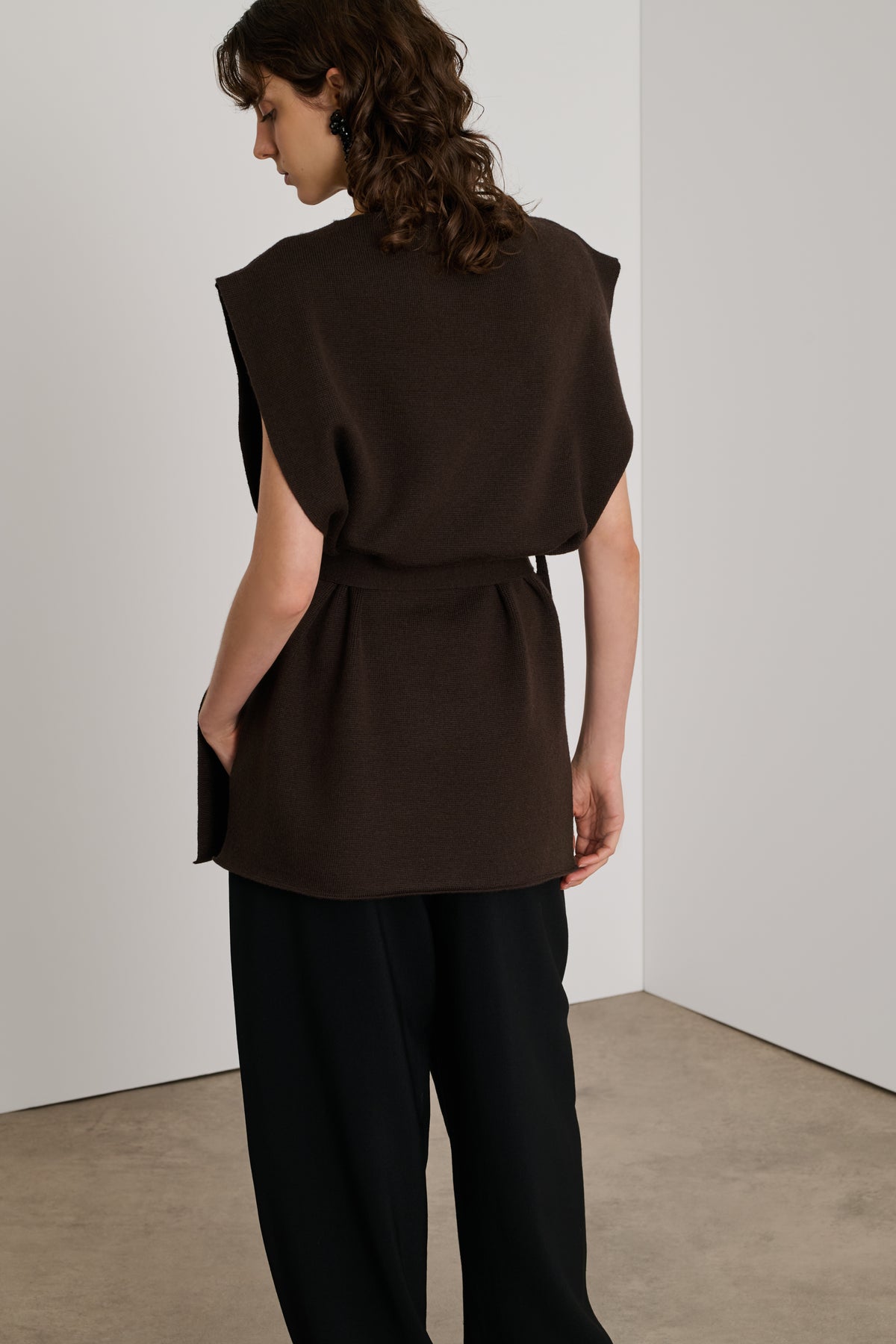 Pullover Oliver - Braun - Merinowolle - Damen