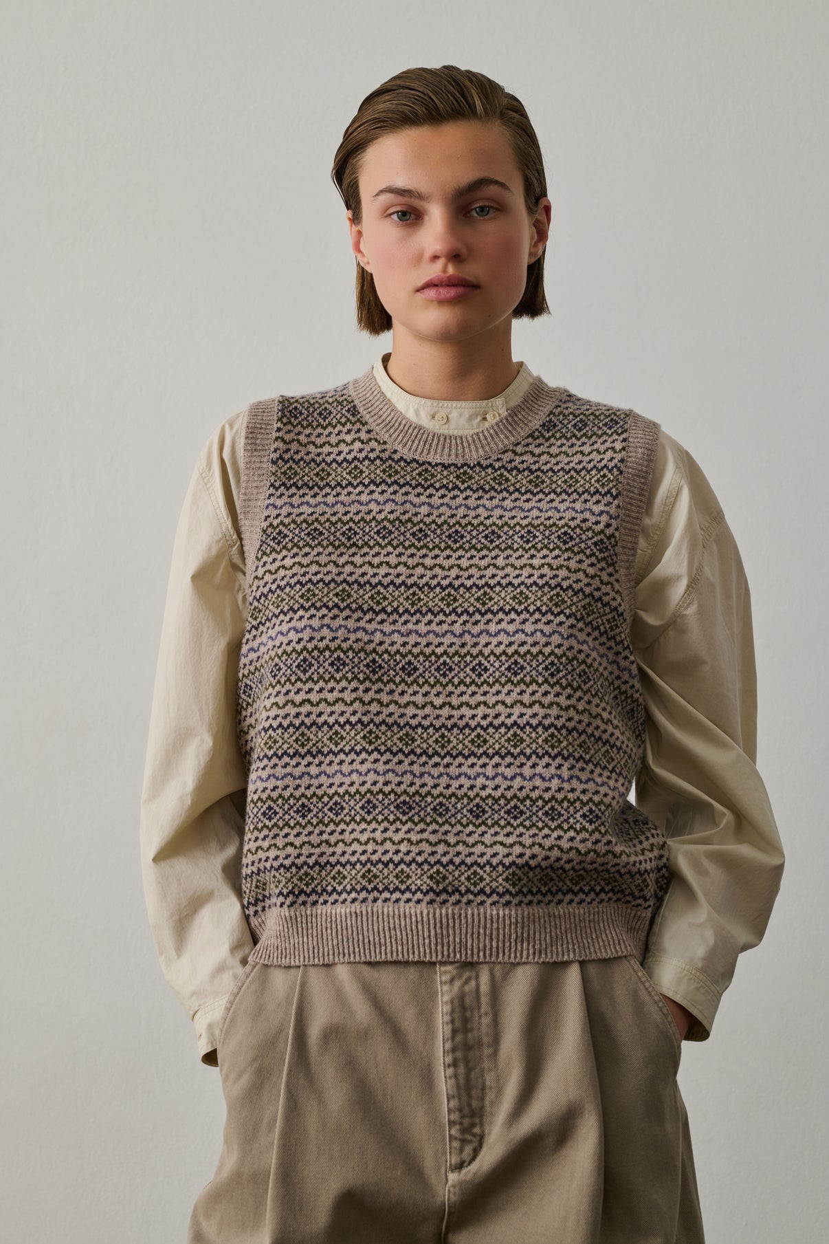 Pull Fiesta - Multico - Laine - Femme vue 2