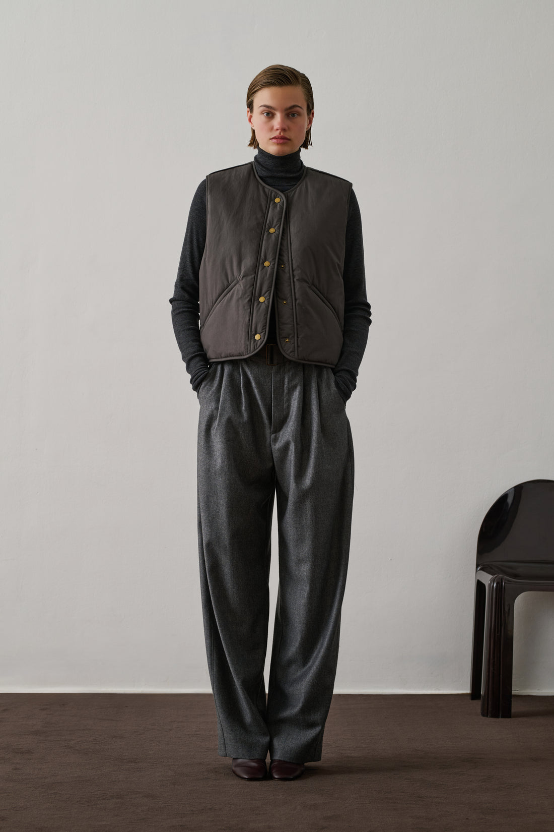 Blouson Desmond - Gris Foncé - Coton - Femme