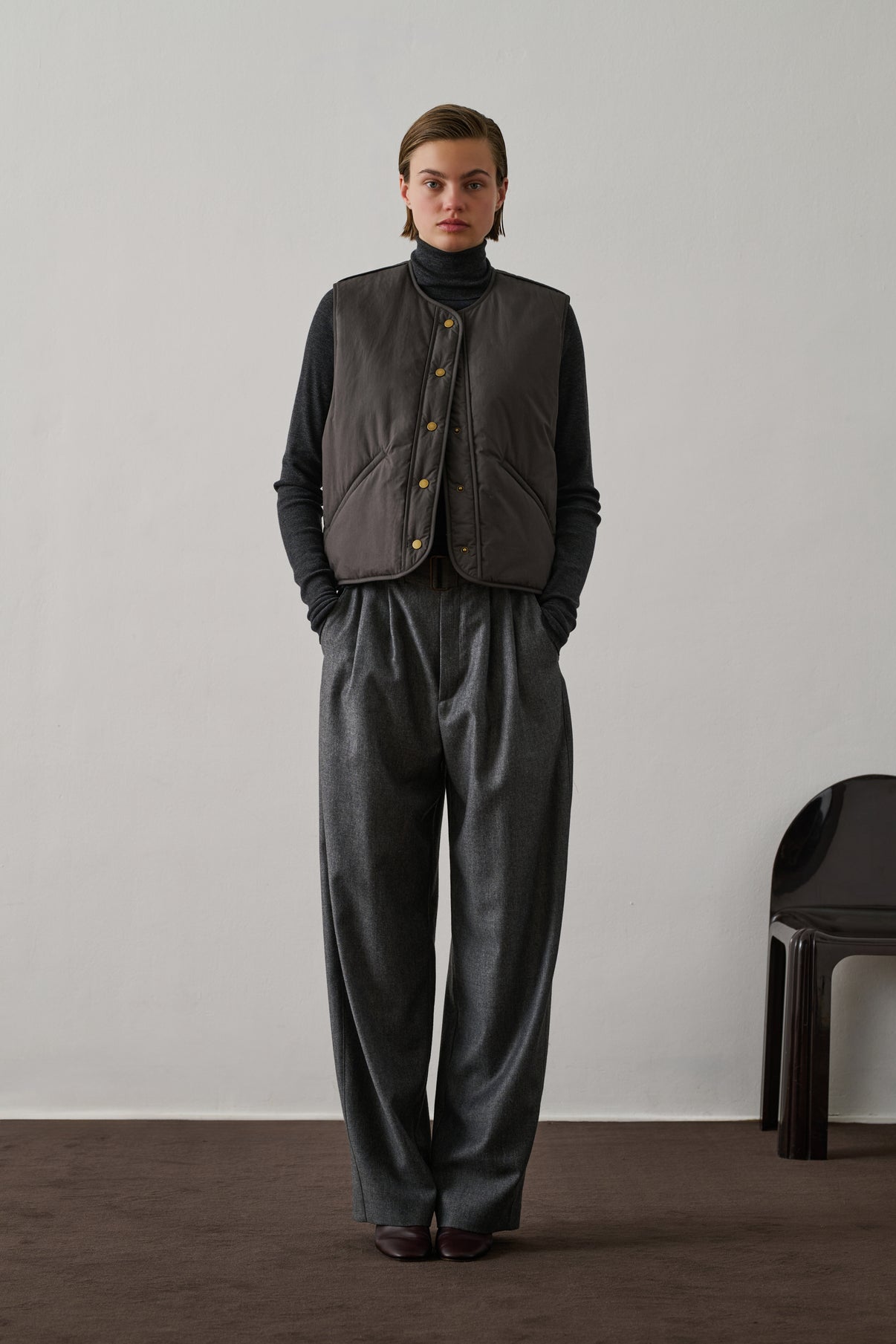 Blouson Desmond - Gris Foncé - Coton - Femme vue 1