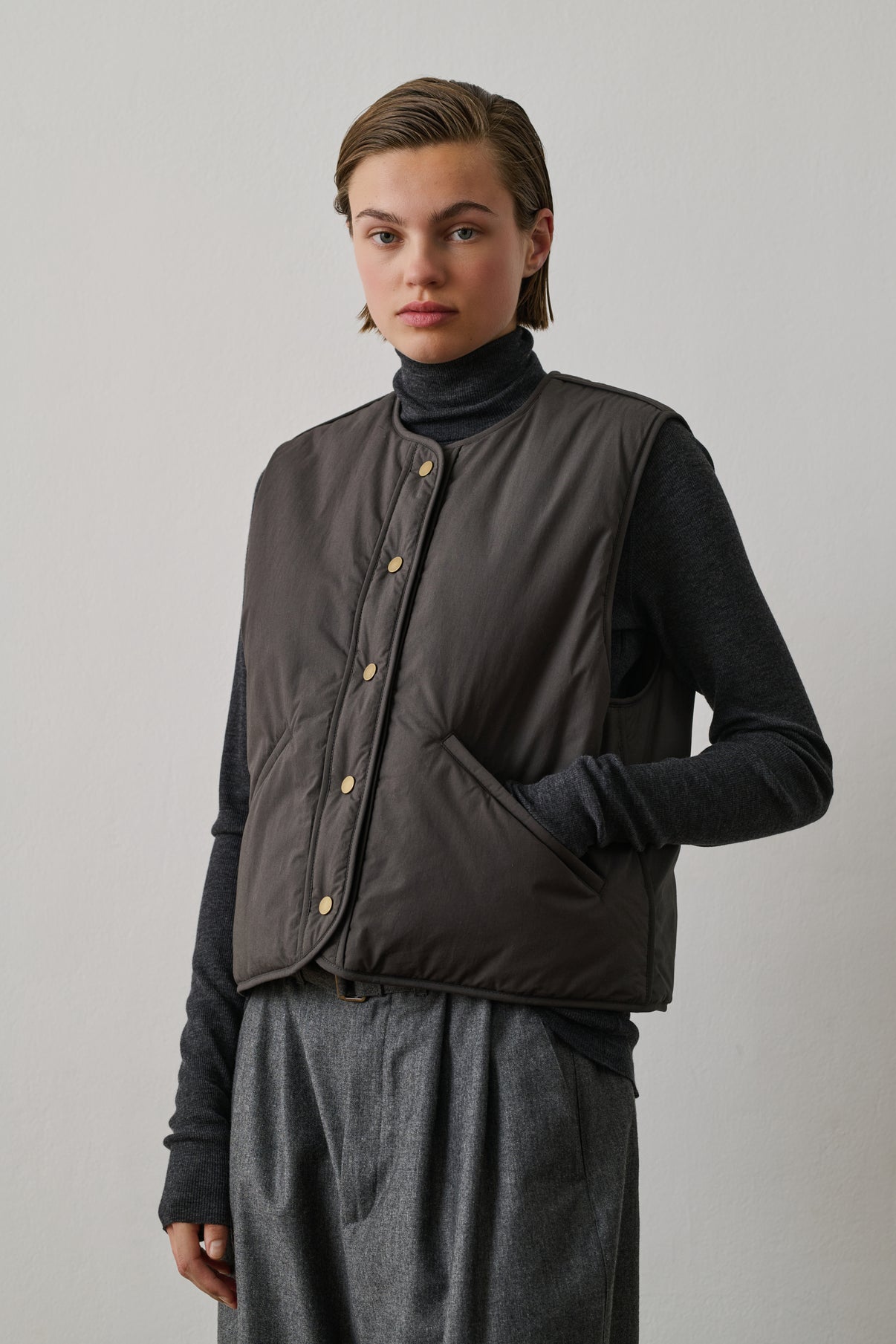 Blouson Desmond - Gris Foncé - Coton - Femme vue 3
