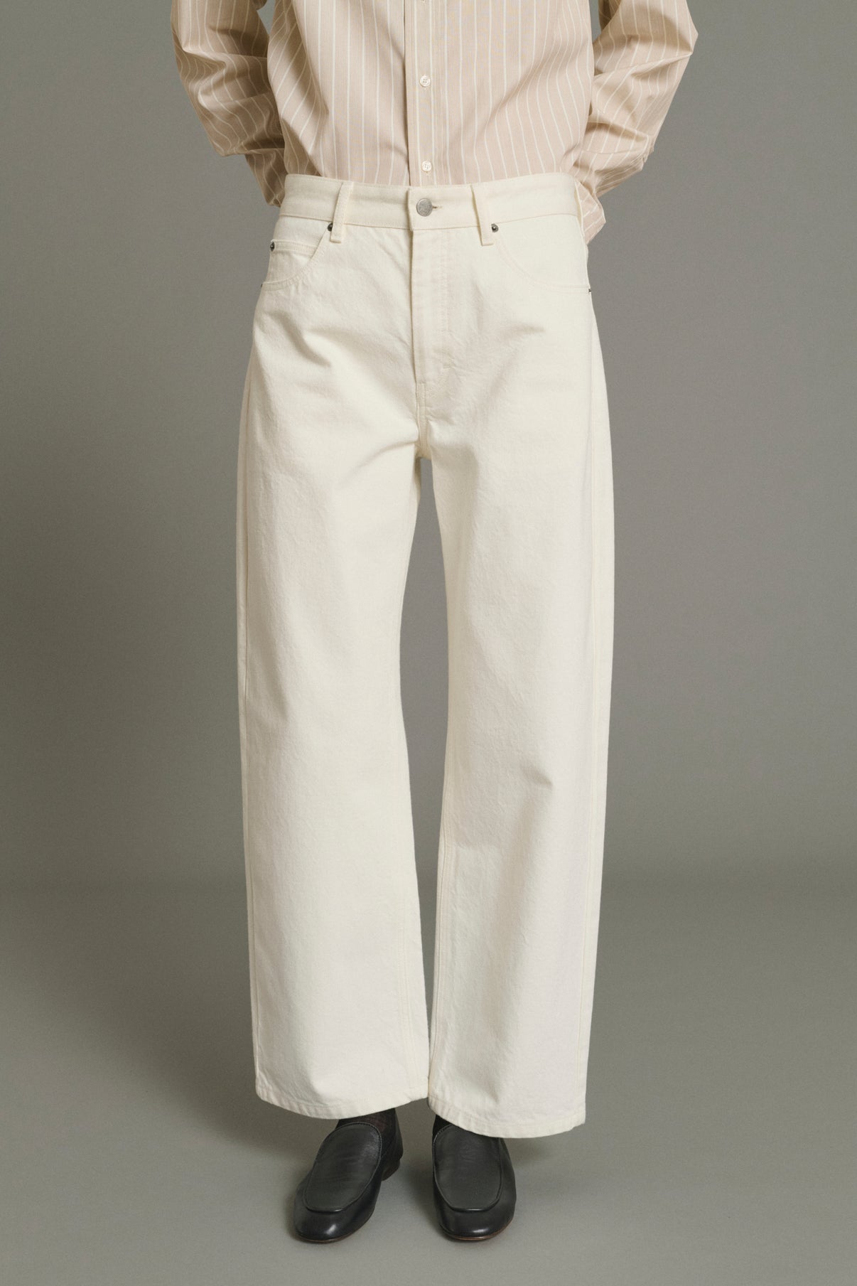 Jeans Harrison - Ecru - Baumwolle - Damen vue 3