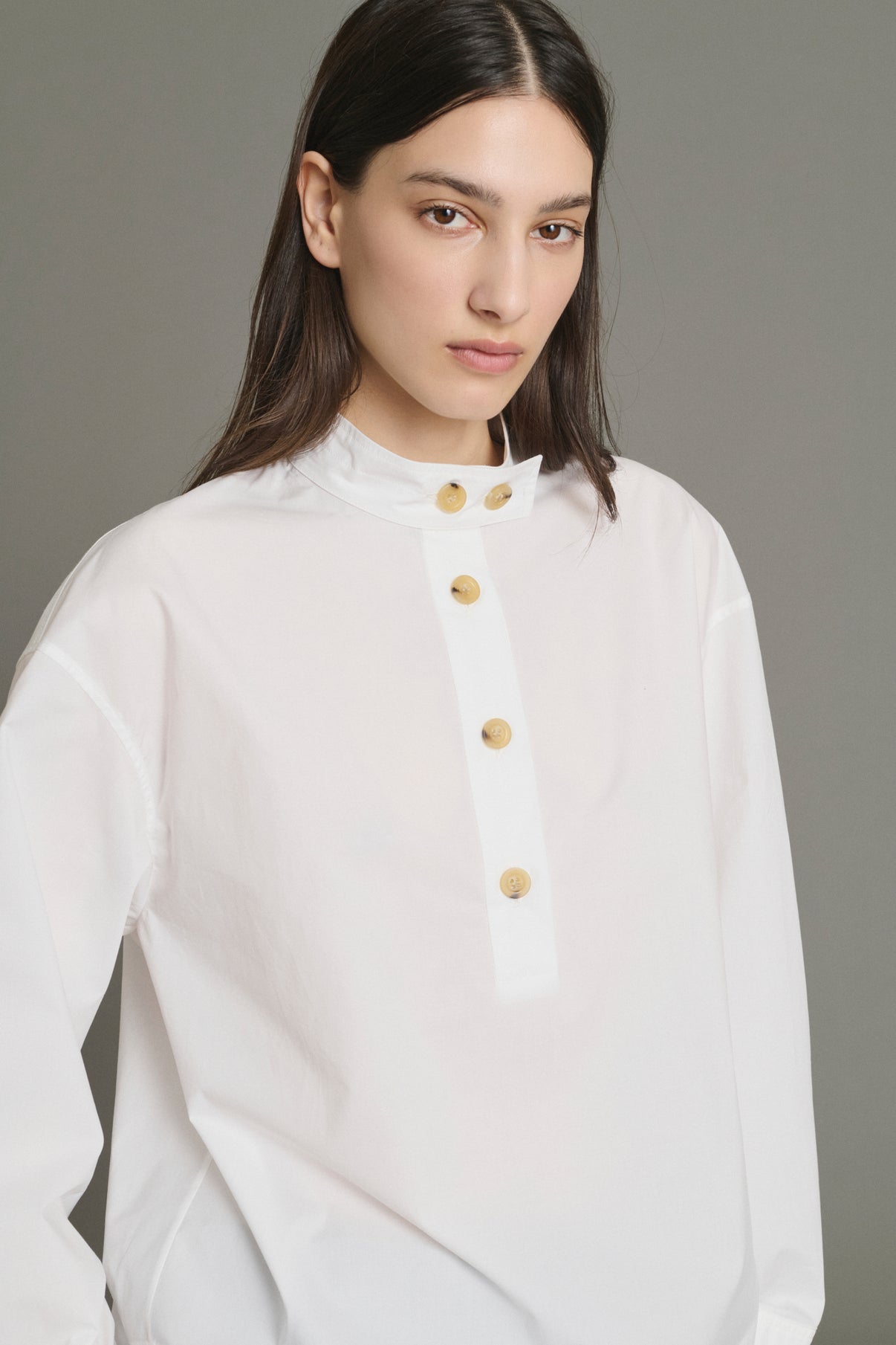 Bluse Lizzie – Gebrochenes Weiß – Baumwolle – Damen vue 5