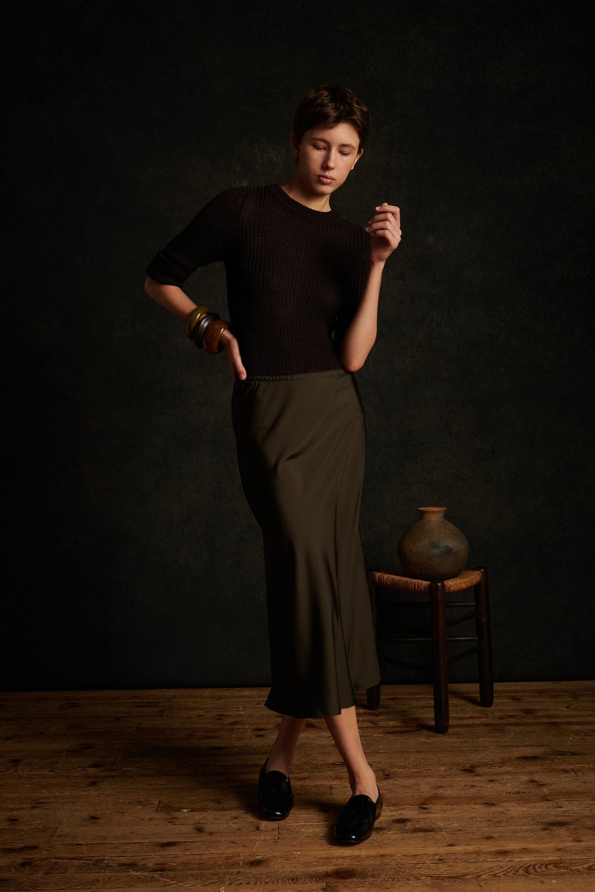 JUPE FEVER KAKI vue 5