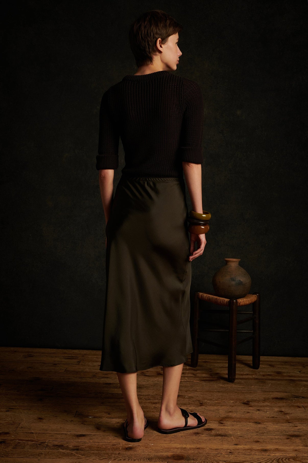 JUPE FEVER KAKI vue 2