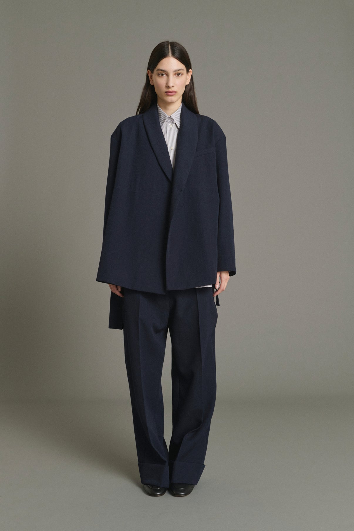 Jacke Come – Navy – Wolle – Damen vue 4