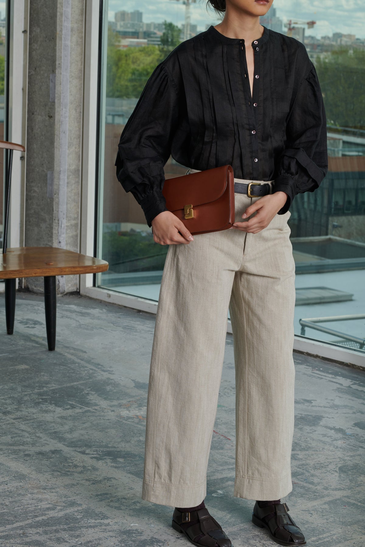 PANTALON PEPINO BEIGE/ECRU vue 2