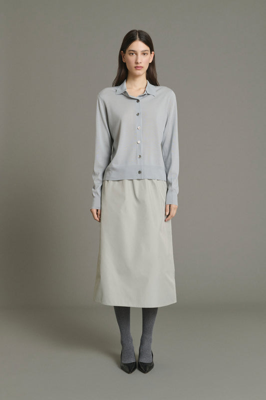 Cardigan Hailey - Hellblau - Merinowolle - Damen
