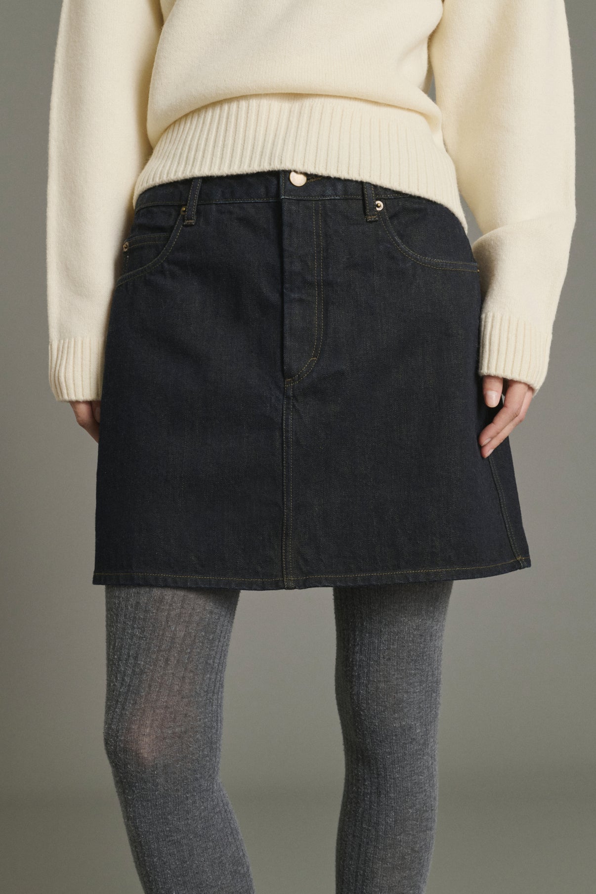 Rock Lacy - Schwarz - Baumwolle - Damen vue 3