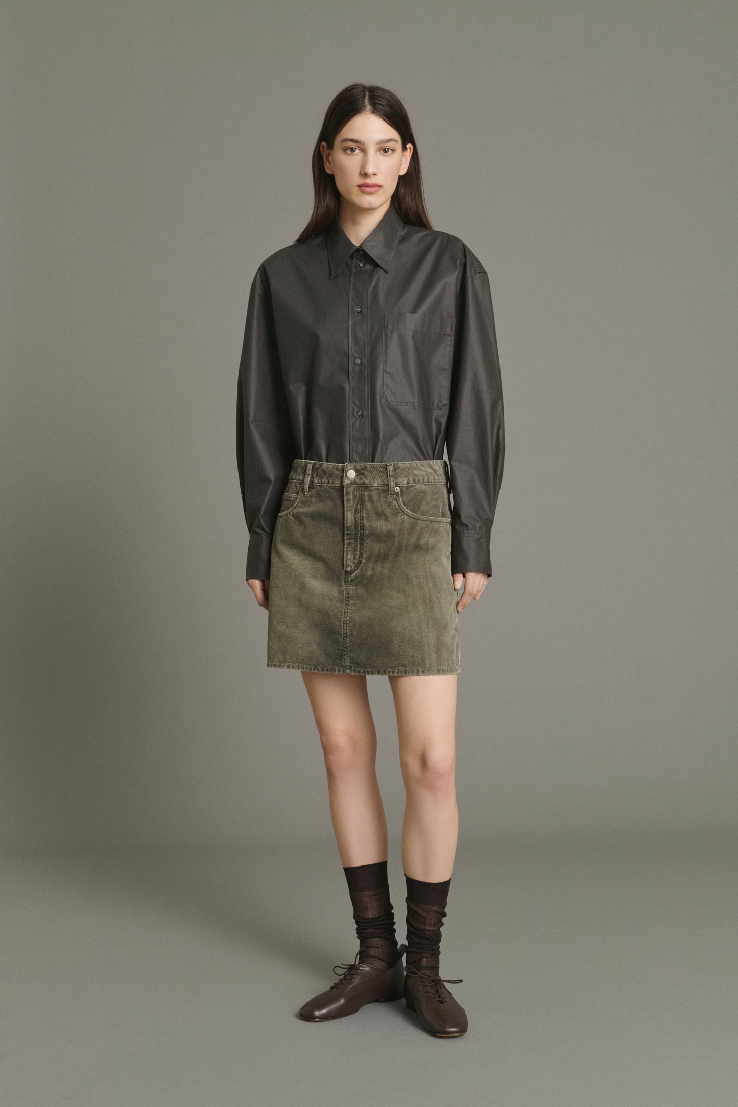Jupe Lacy - Gris - Coton - Femme