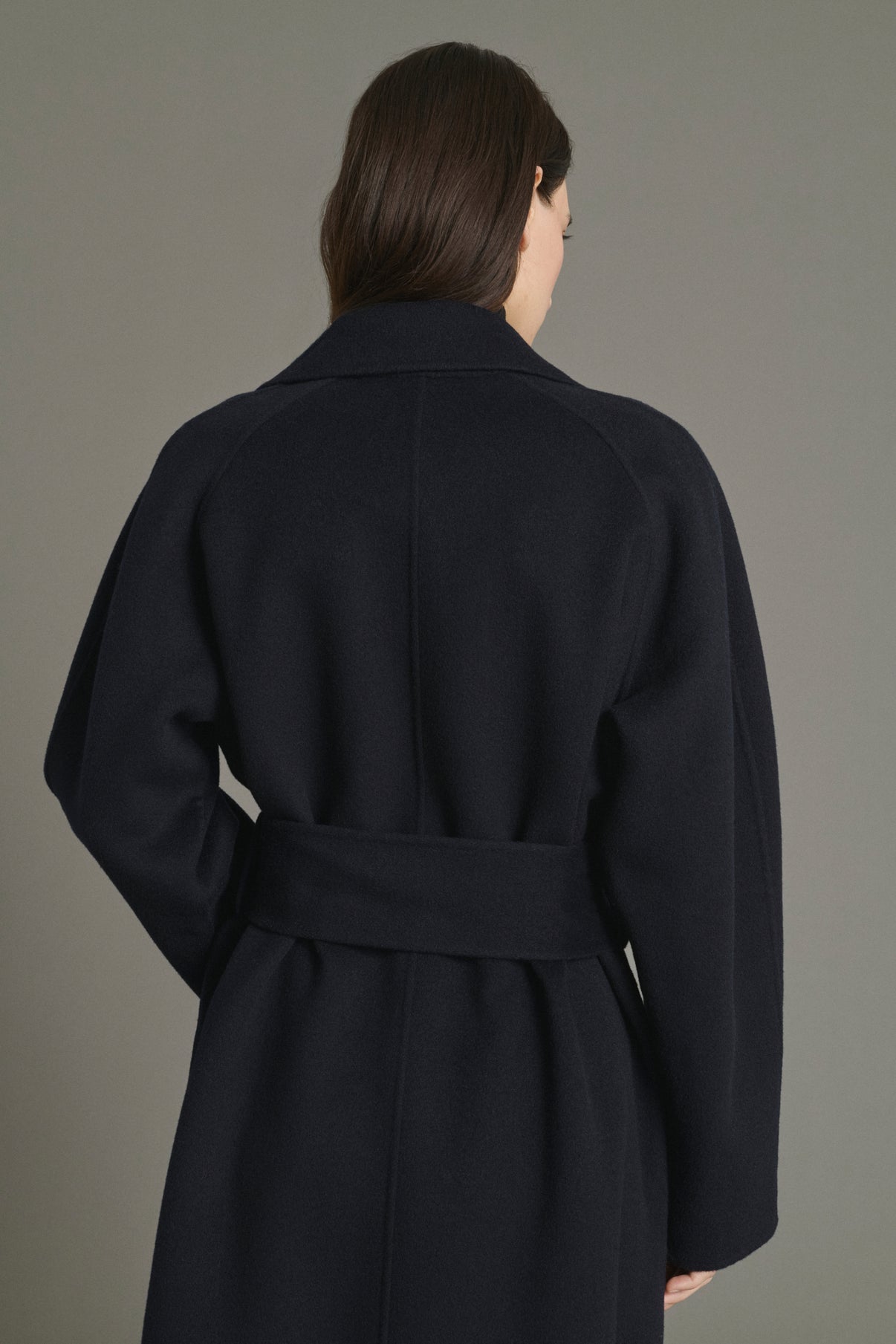 Mantel Harvard - Deep Navy - Wolle - Damen vue 4