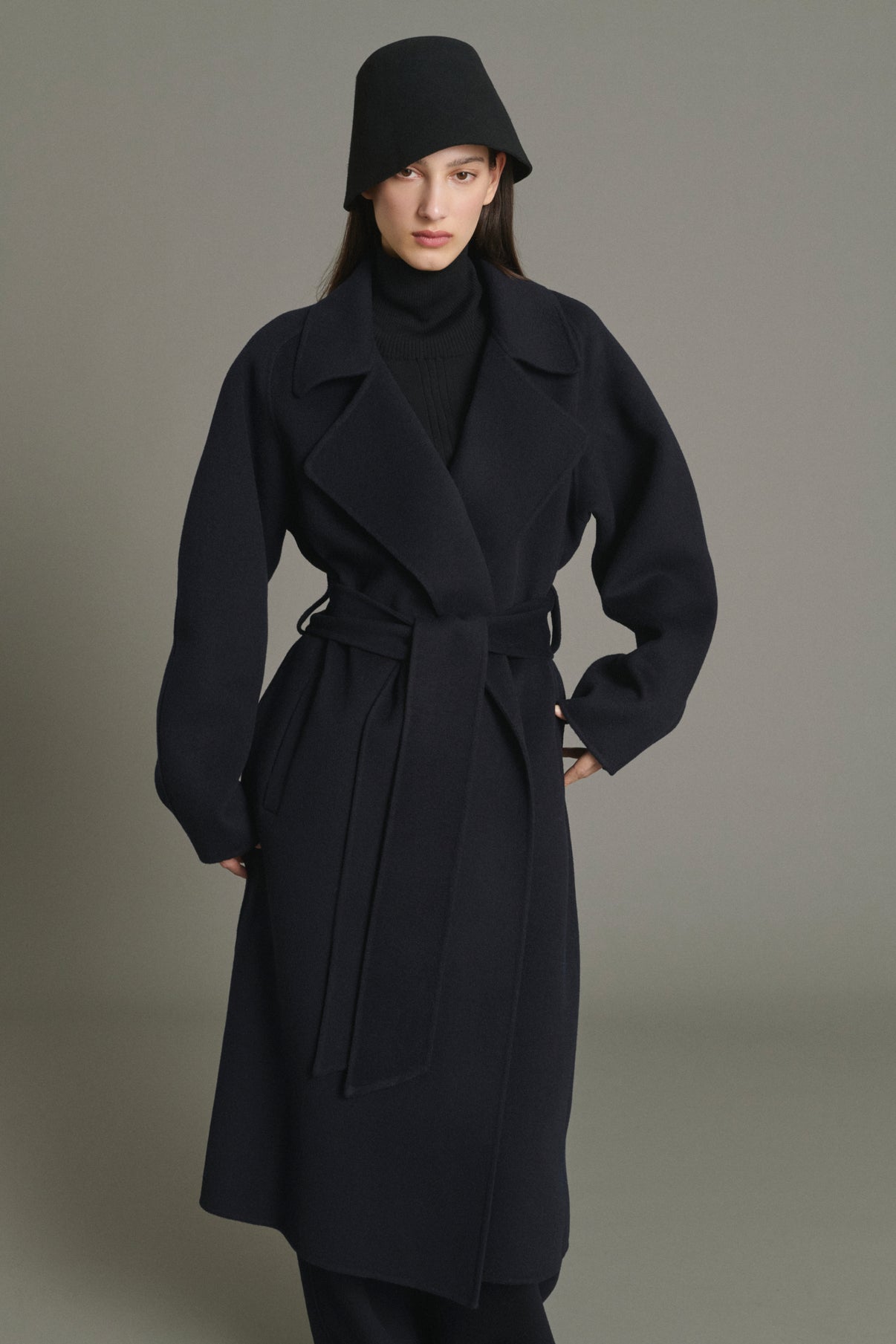 Mantel Harvard - Deep Navy - Wolle - Damen vue 5
