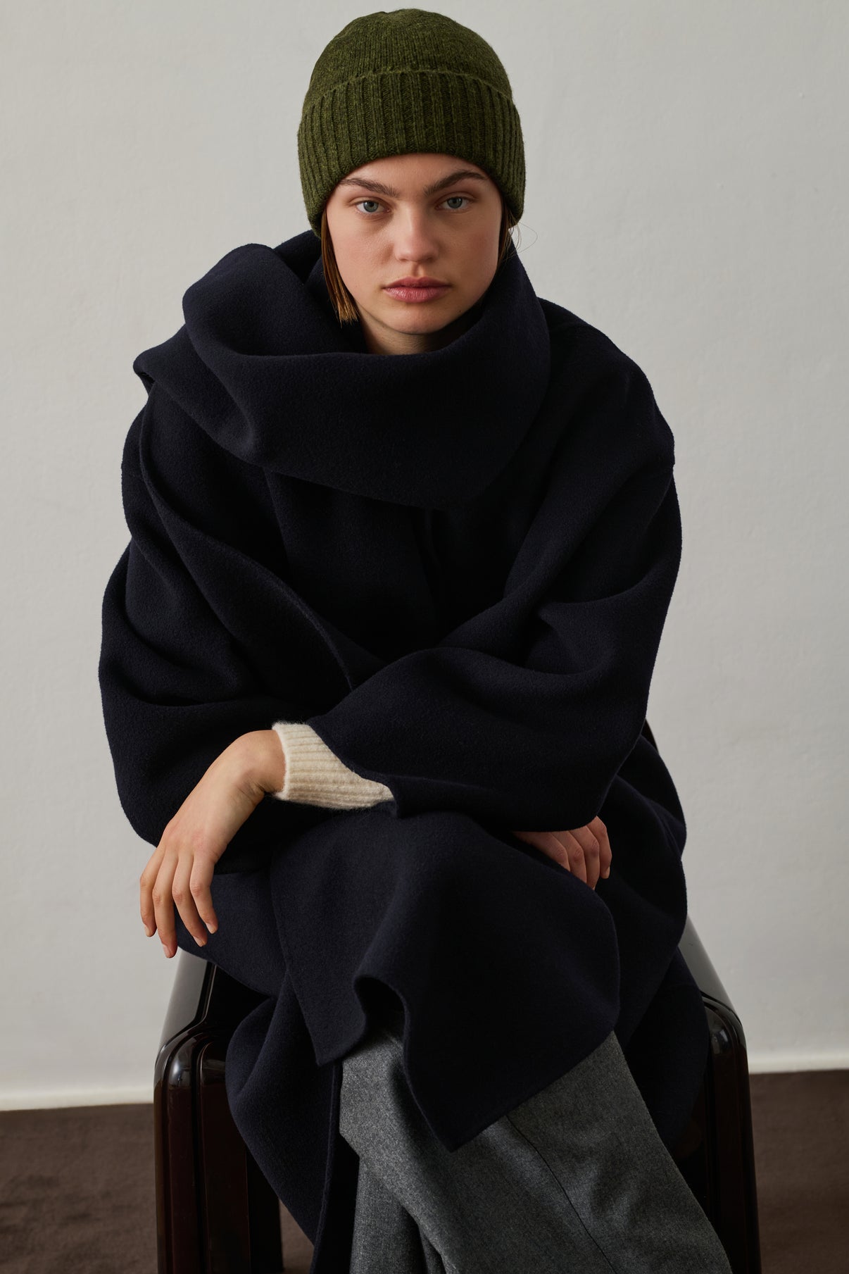 Bonnet Blizzard - Kaki - Laine - Femme vue 2