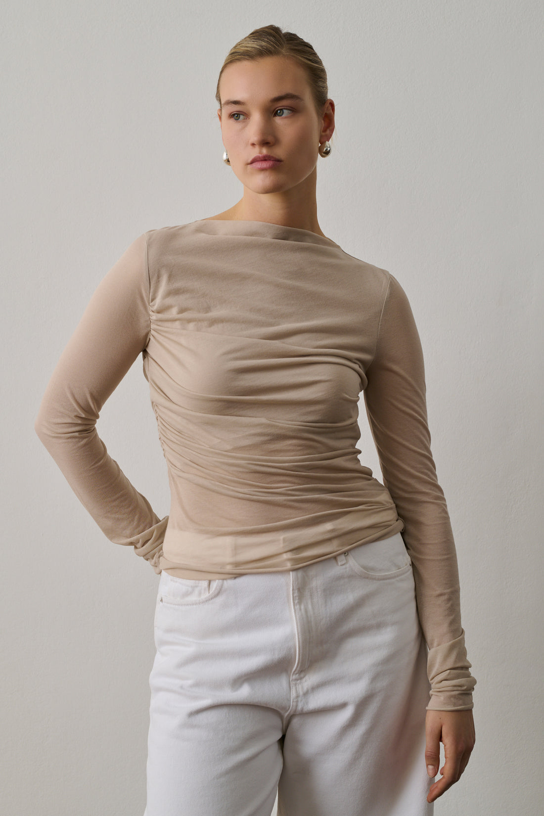 Tee-Shirt Gaia - Mastic - Coton - Femme