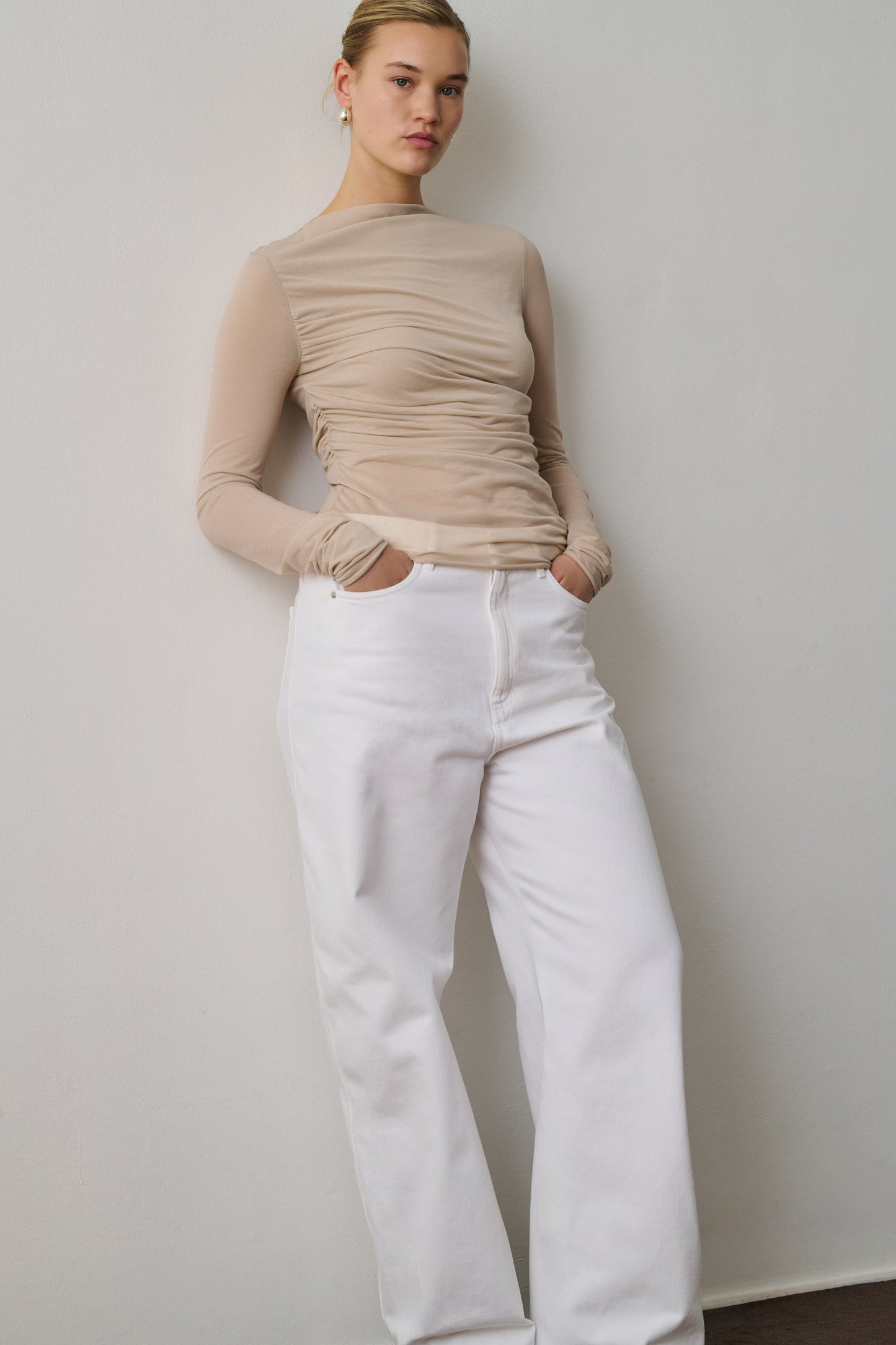 Tee-Shirt Gaia - Mastic - Coton - Femme