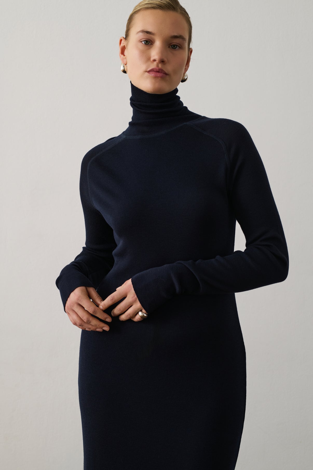 Robe Georgia - Deep Navy - Laine - Femme vue 6