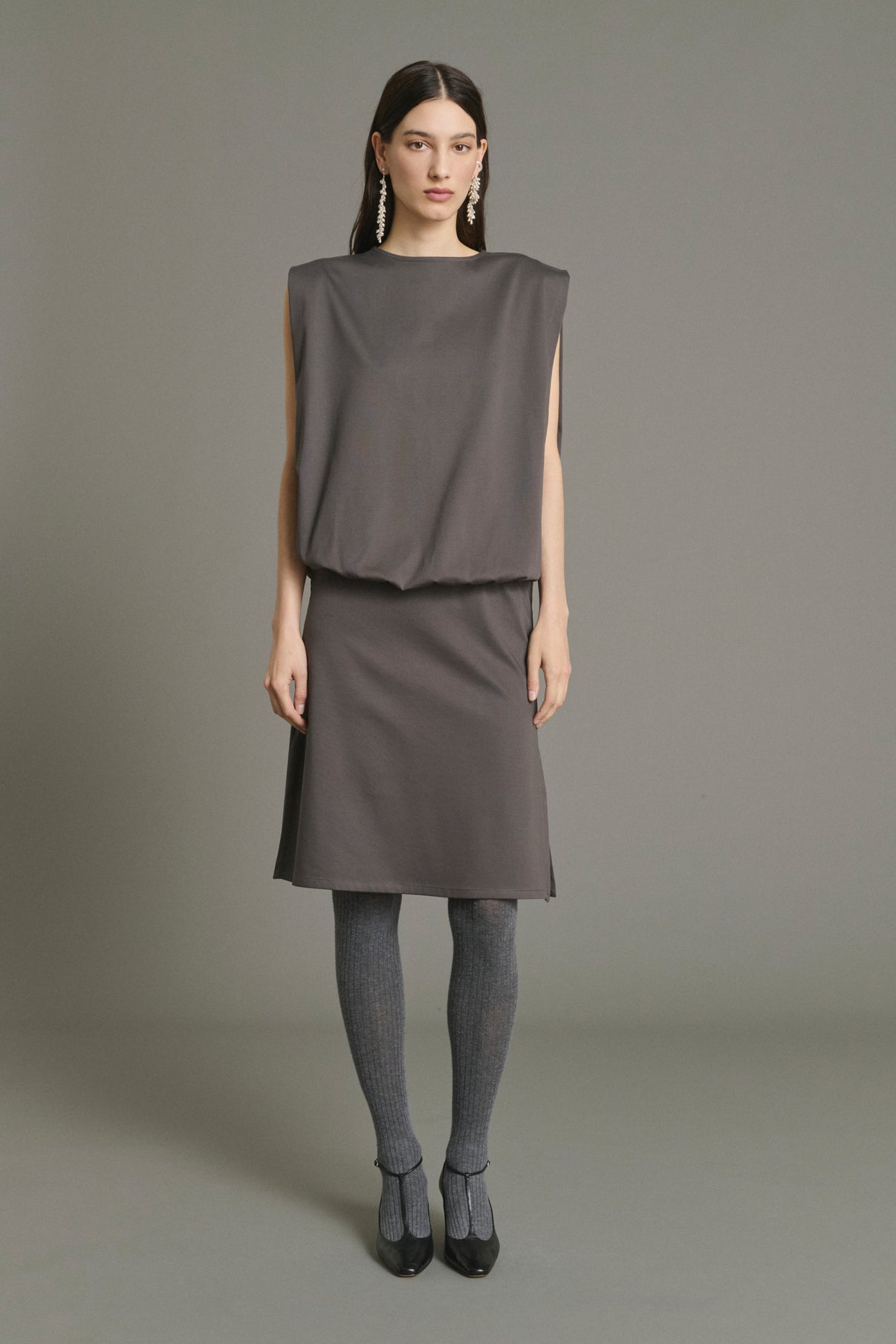Kleid Jolene - Schiefer - Baumwolle - Damen vue 1
