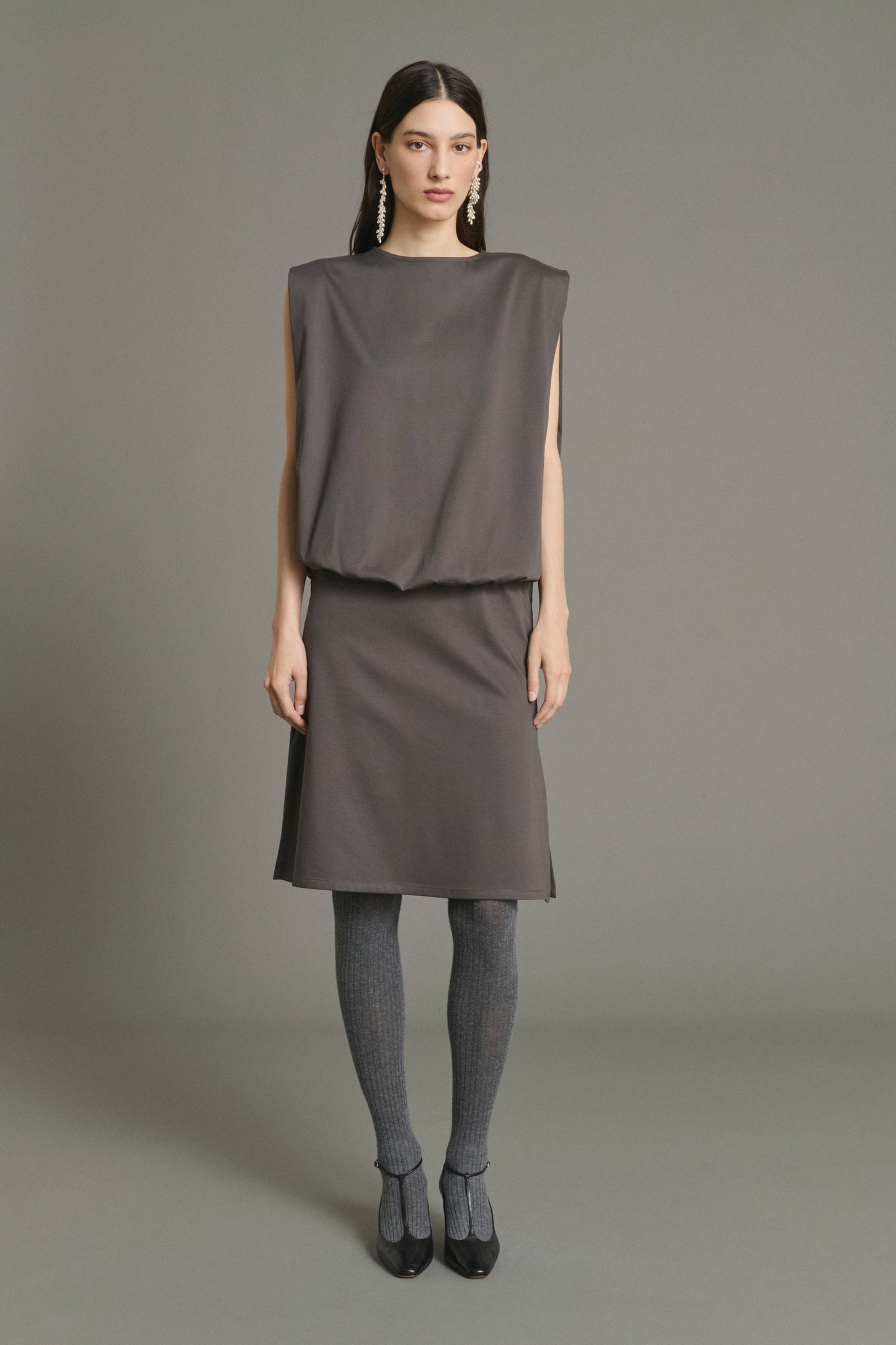Kleid Jolene - Schiefer - Baumwolle - Damen