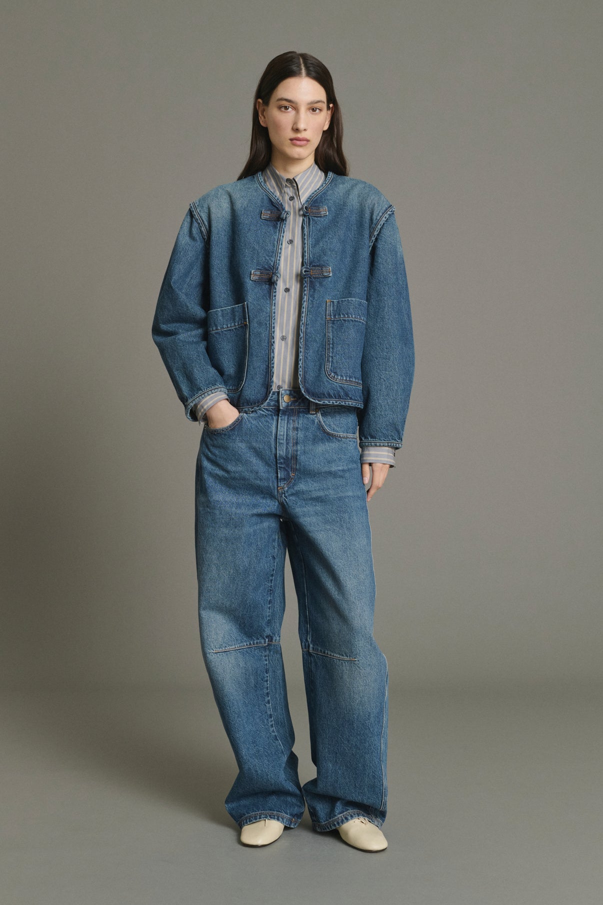 Jean Eliott - Bleu Denim Ample Femme - Soeur vue 1
