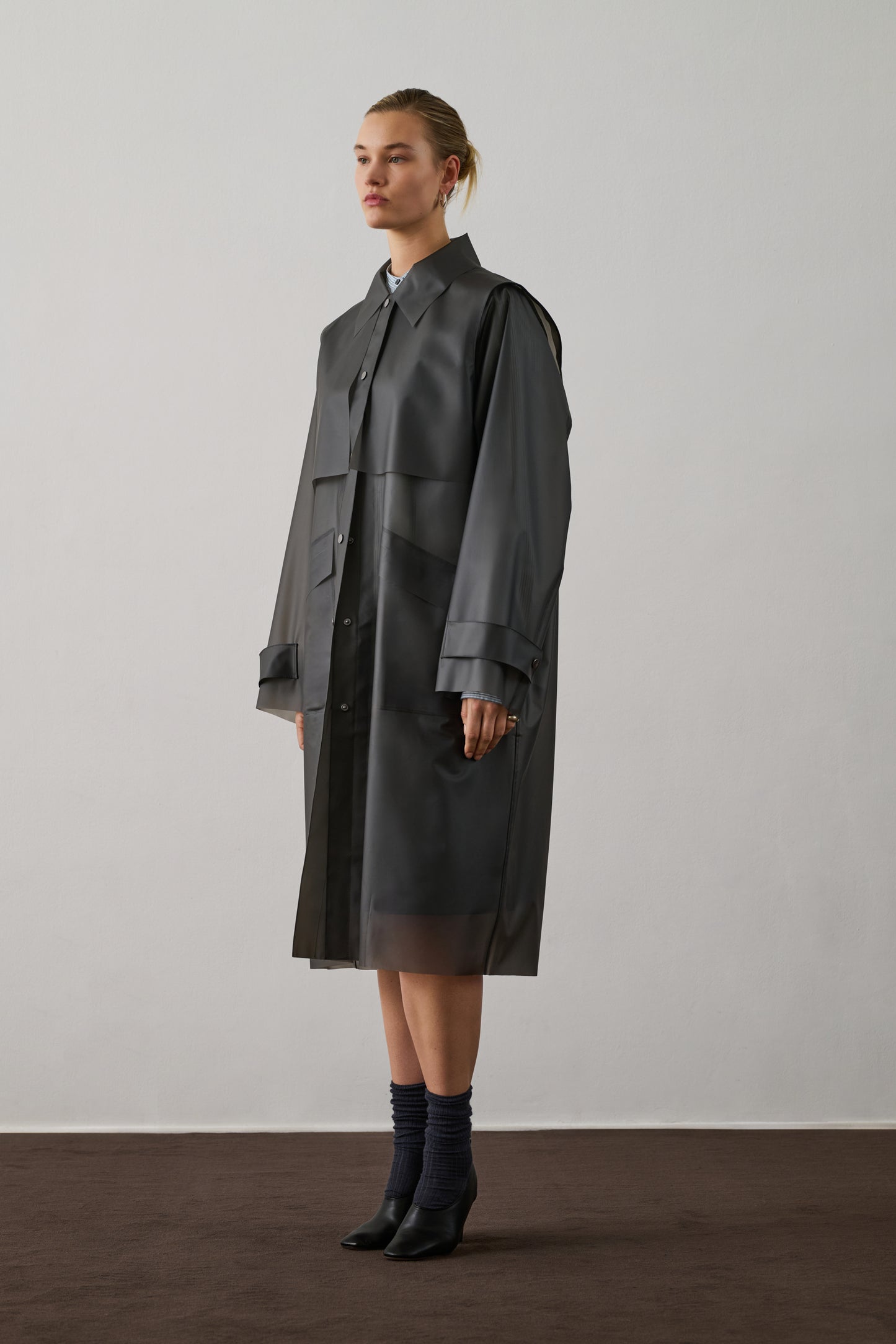 Trench Gaultier - Gris Anthracite - Femme