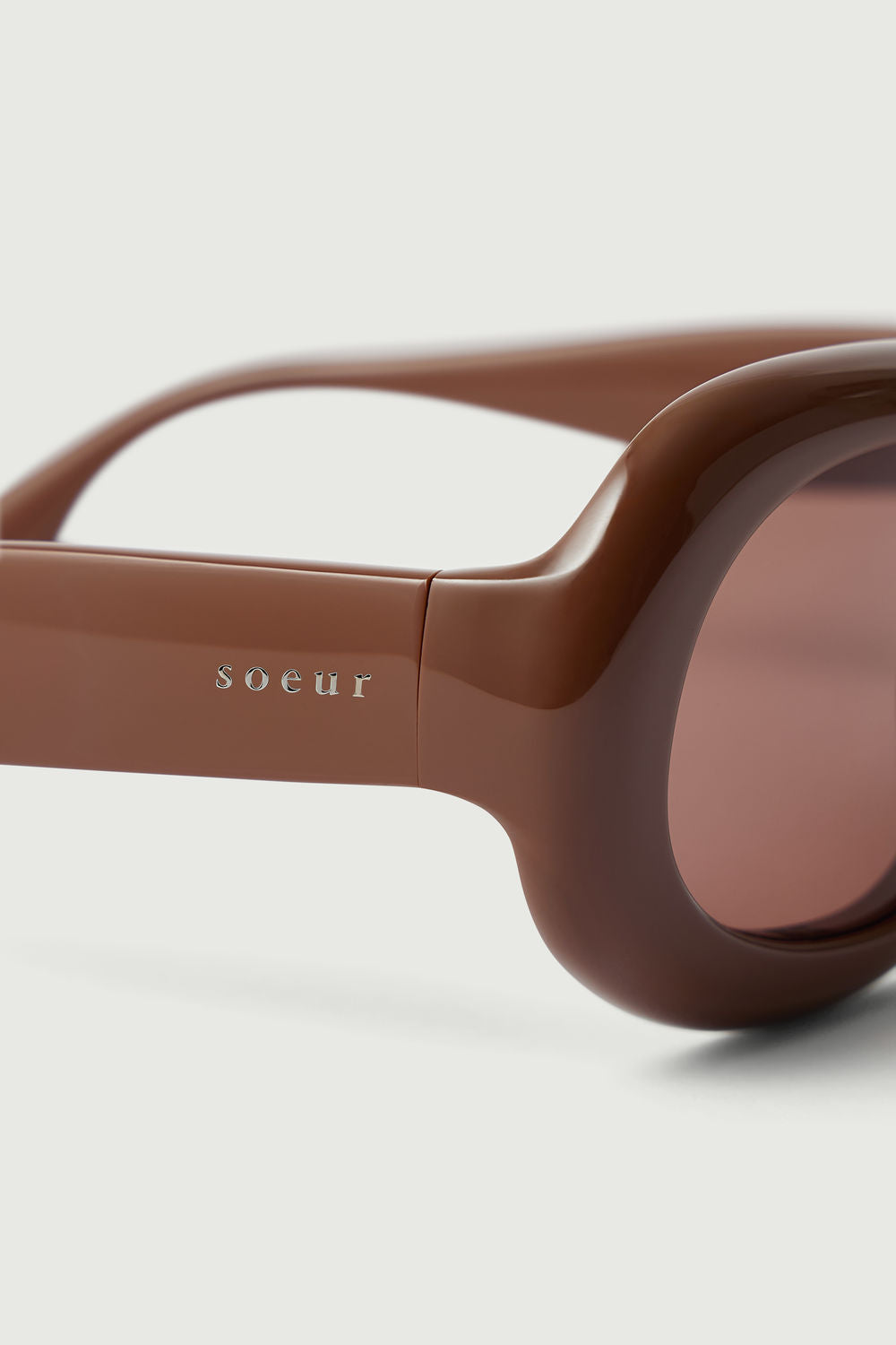 Lunettes de soleil Lee - Marron - Femme vue 5