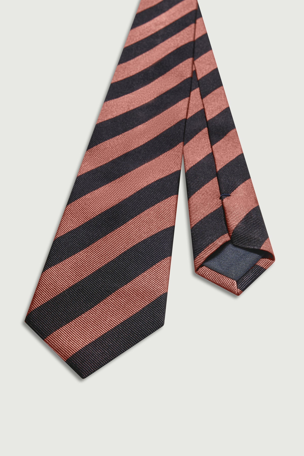 Cravate Luigi - Noir/Rose - Soie - Homme vue 2