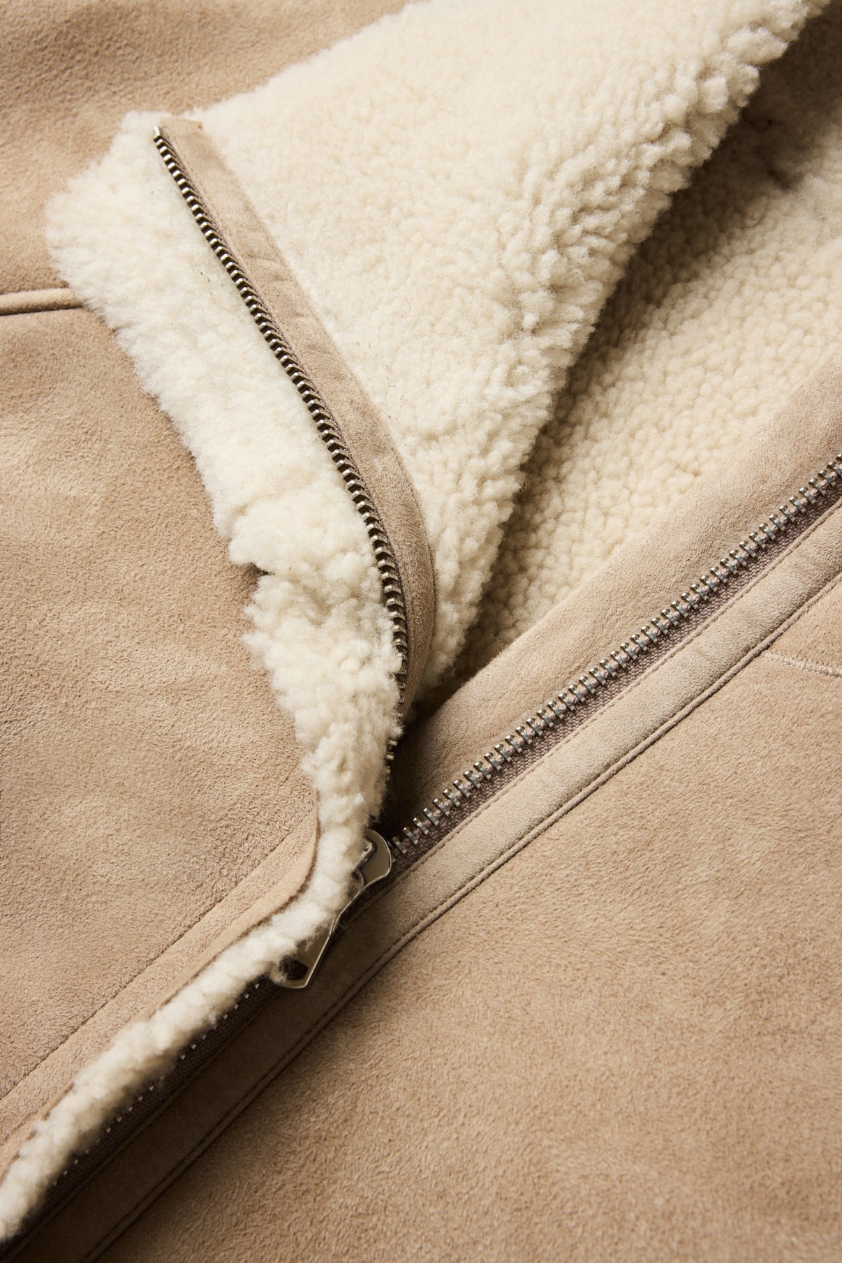 Mantel Kleber - Beige - Leder - Damen vue 6
