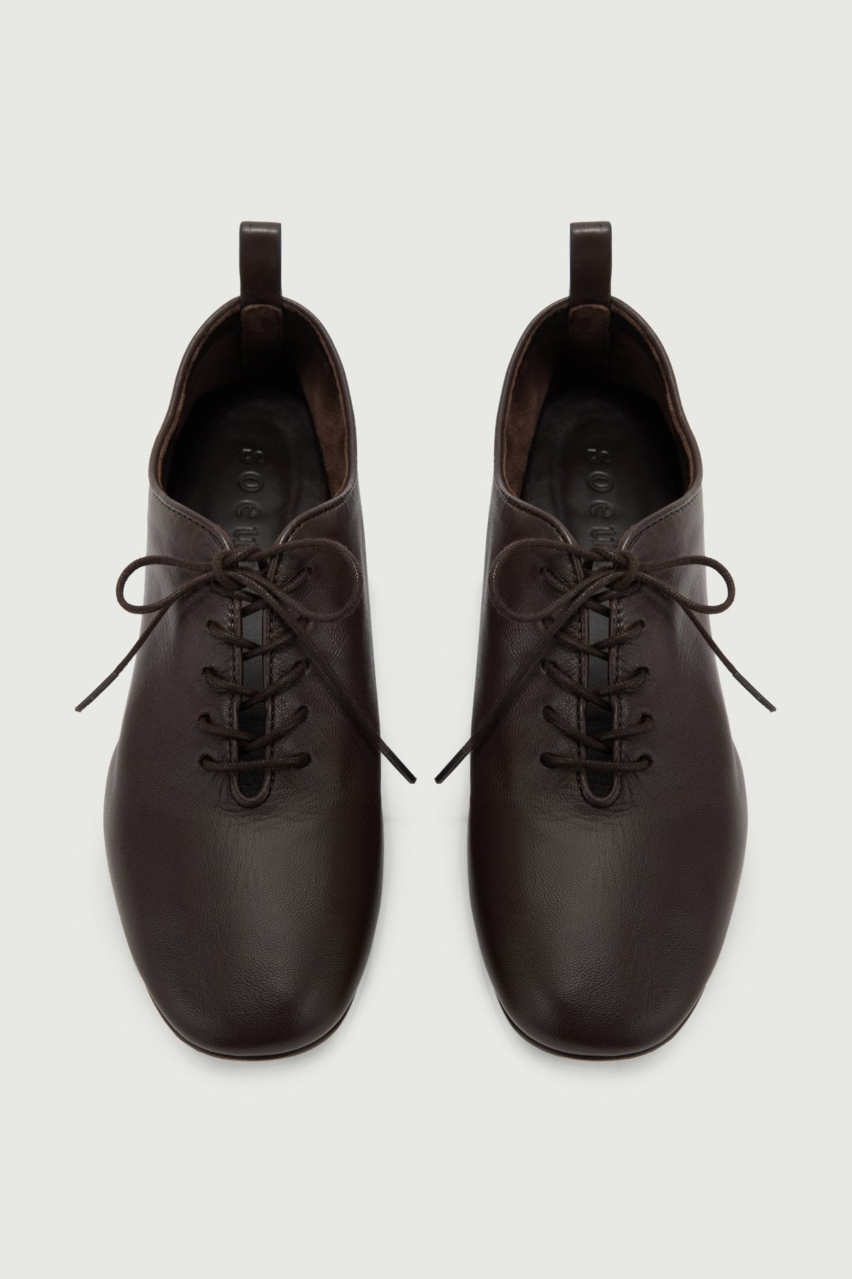 Derbies Orso - Warmes Braun - Leder - Damen vue 3