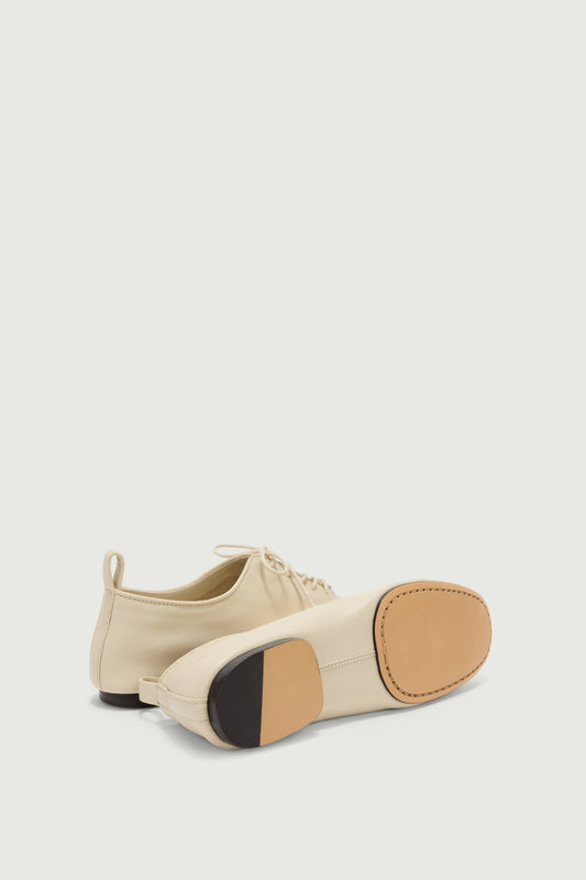 Derbies Orso - Ivoire Cuir Souple Femme - Soeur