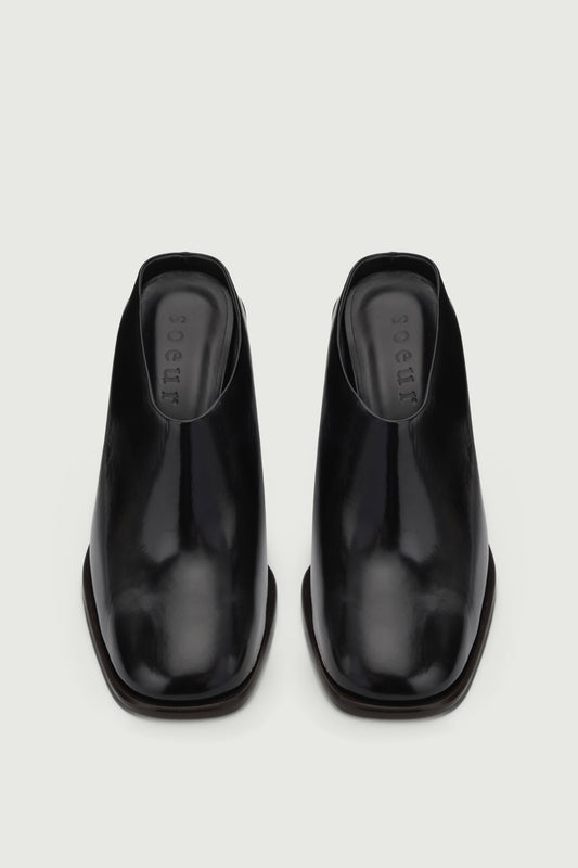 Mules Elba - Noir - Cuir - Femme