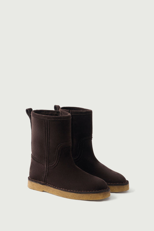 Bottes Texas - Marron Foncé - Cuir - Femme