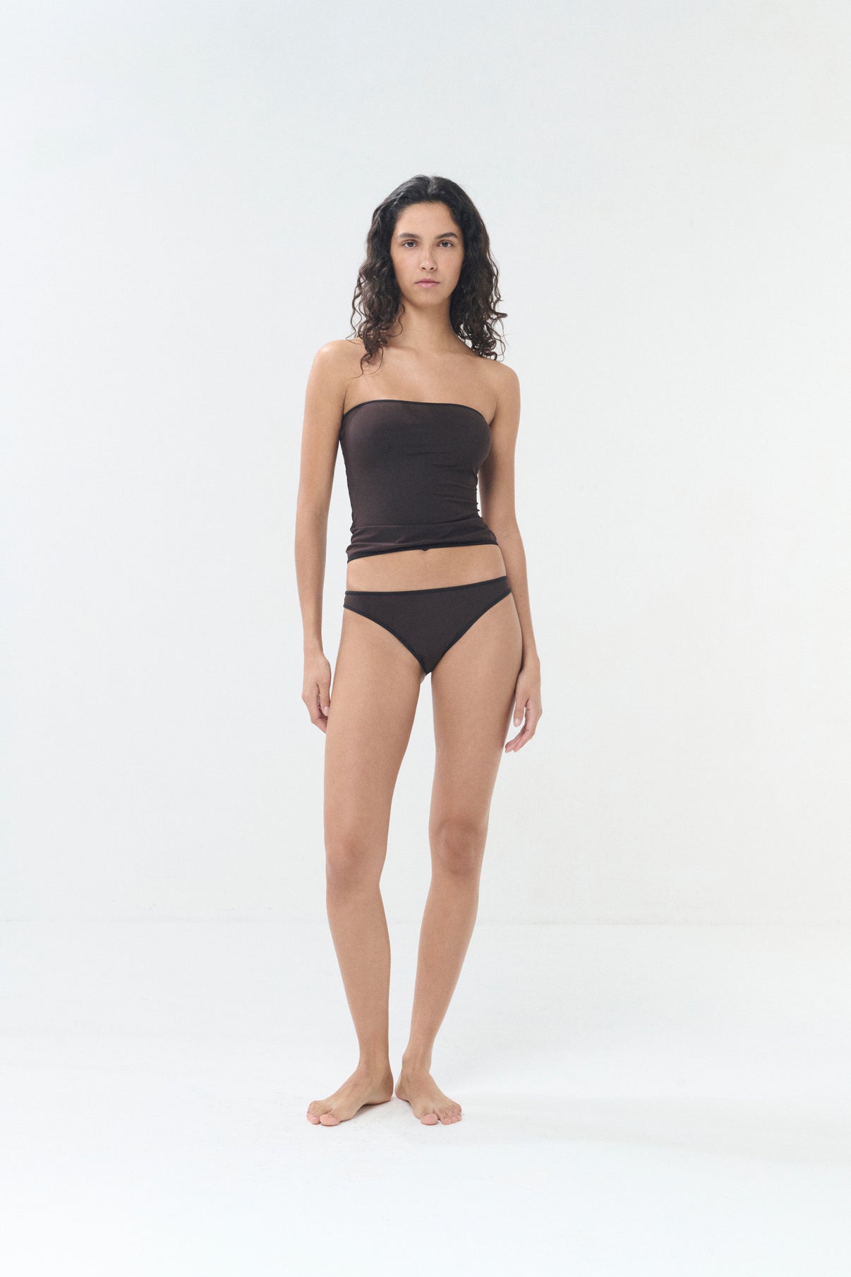 Il Top Bandeau - Schwarz/Braun - Damen vue 4