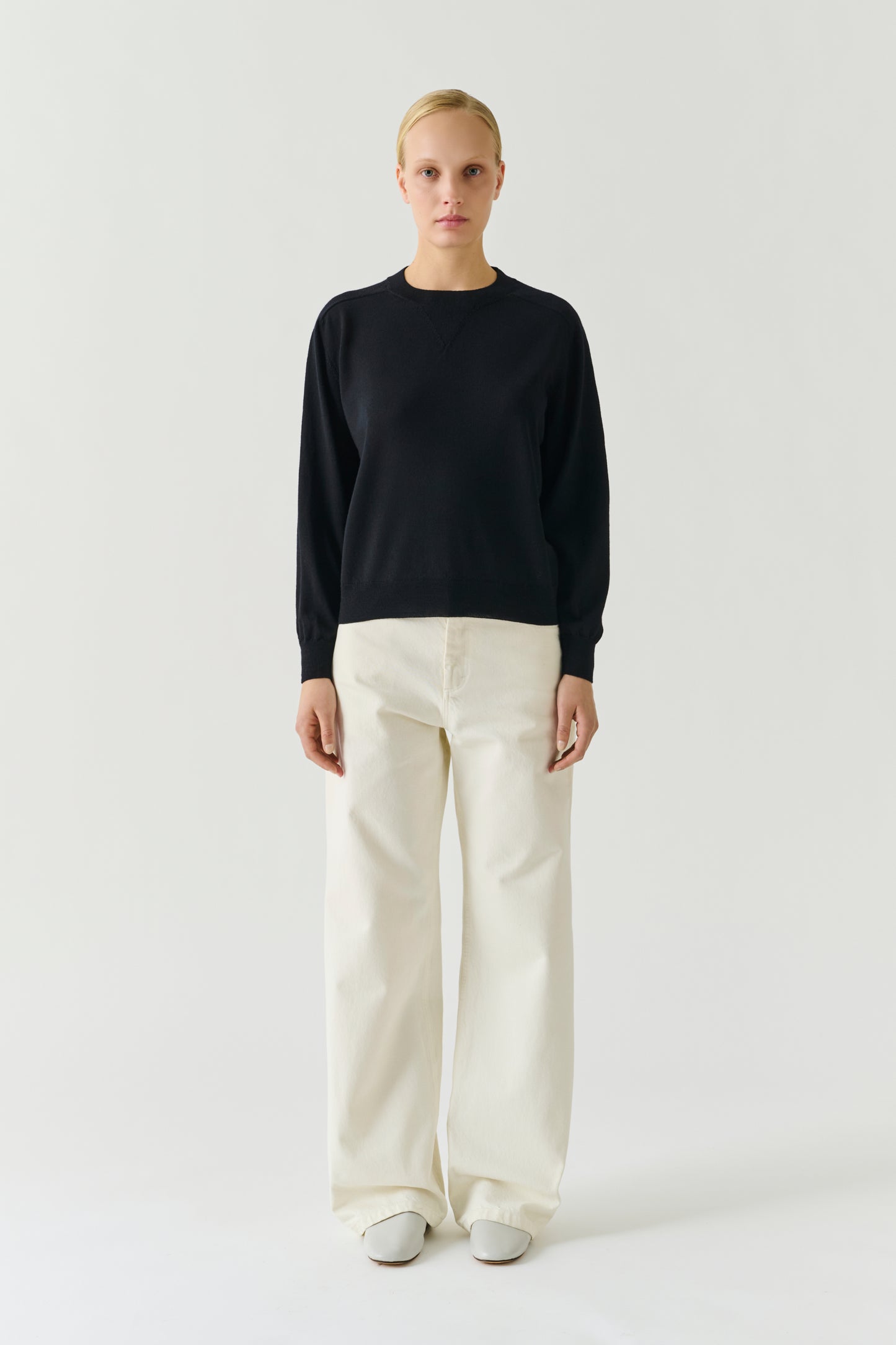 Pullover Pio - Black - Merino Wool - Women