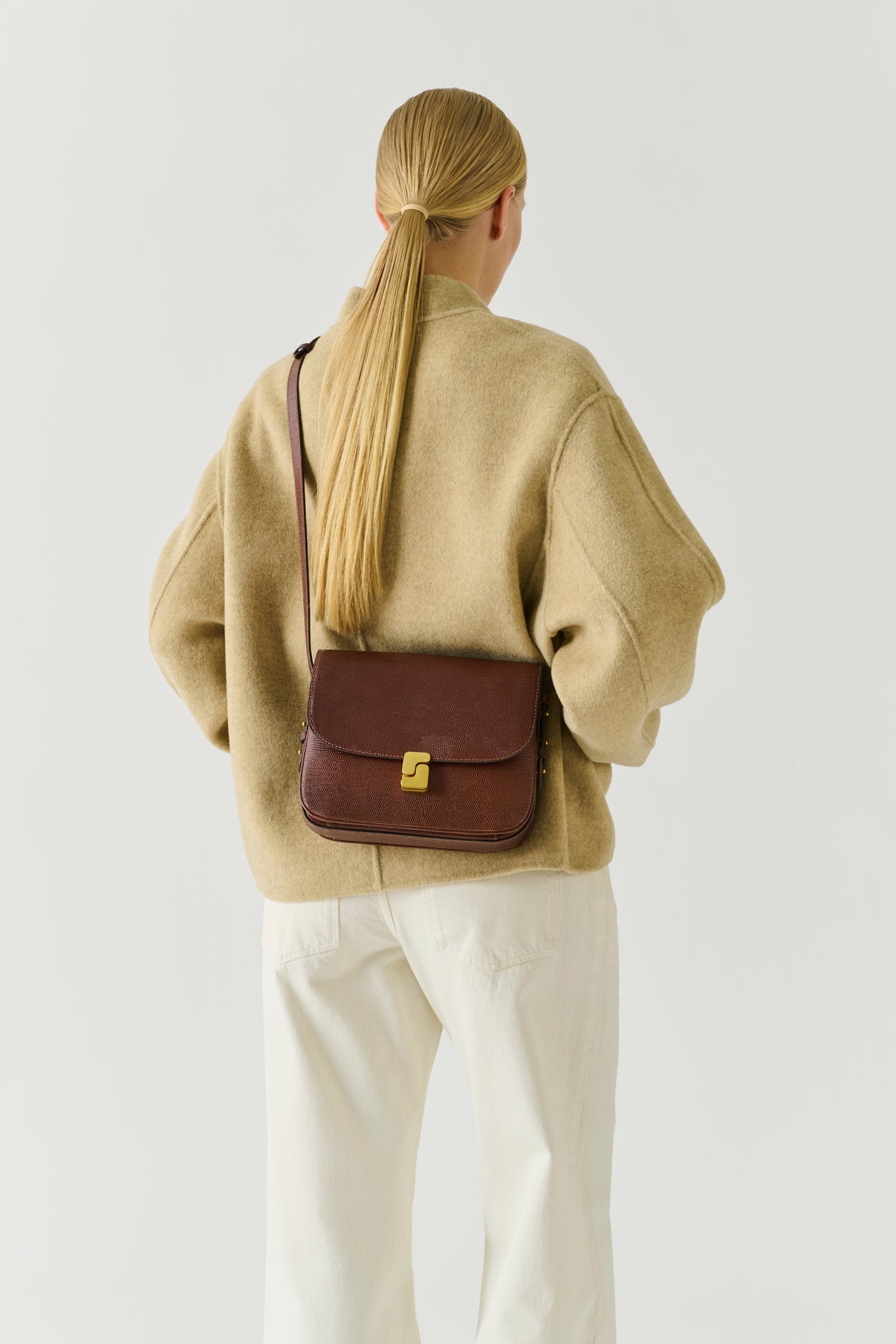 Tasche Bellissima Maxi - Cognac Leder - Soeur vue 2