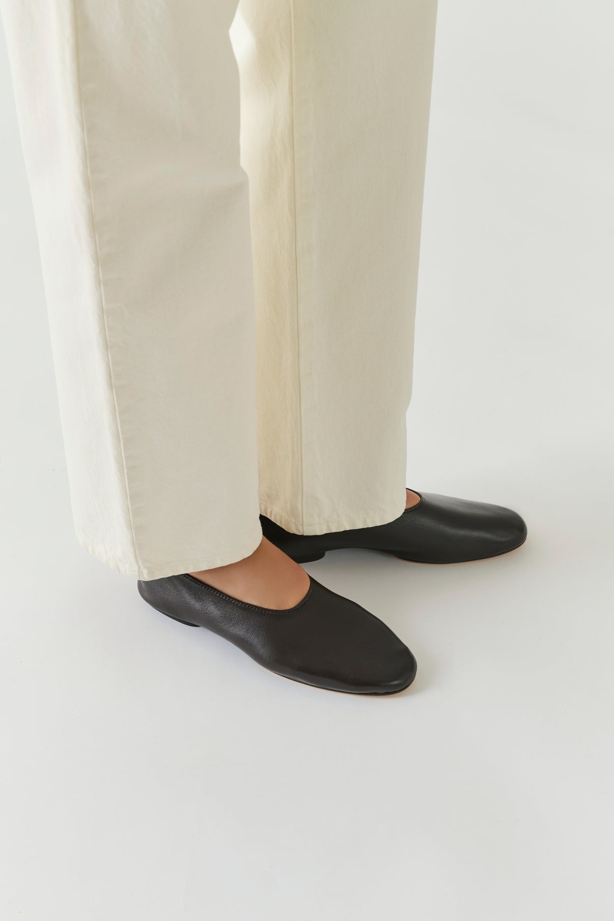 Ballerinas Bala - Ebenholz - Leder - Damen vue 2