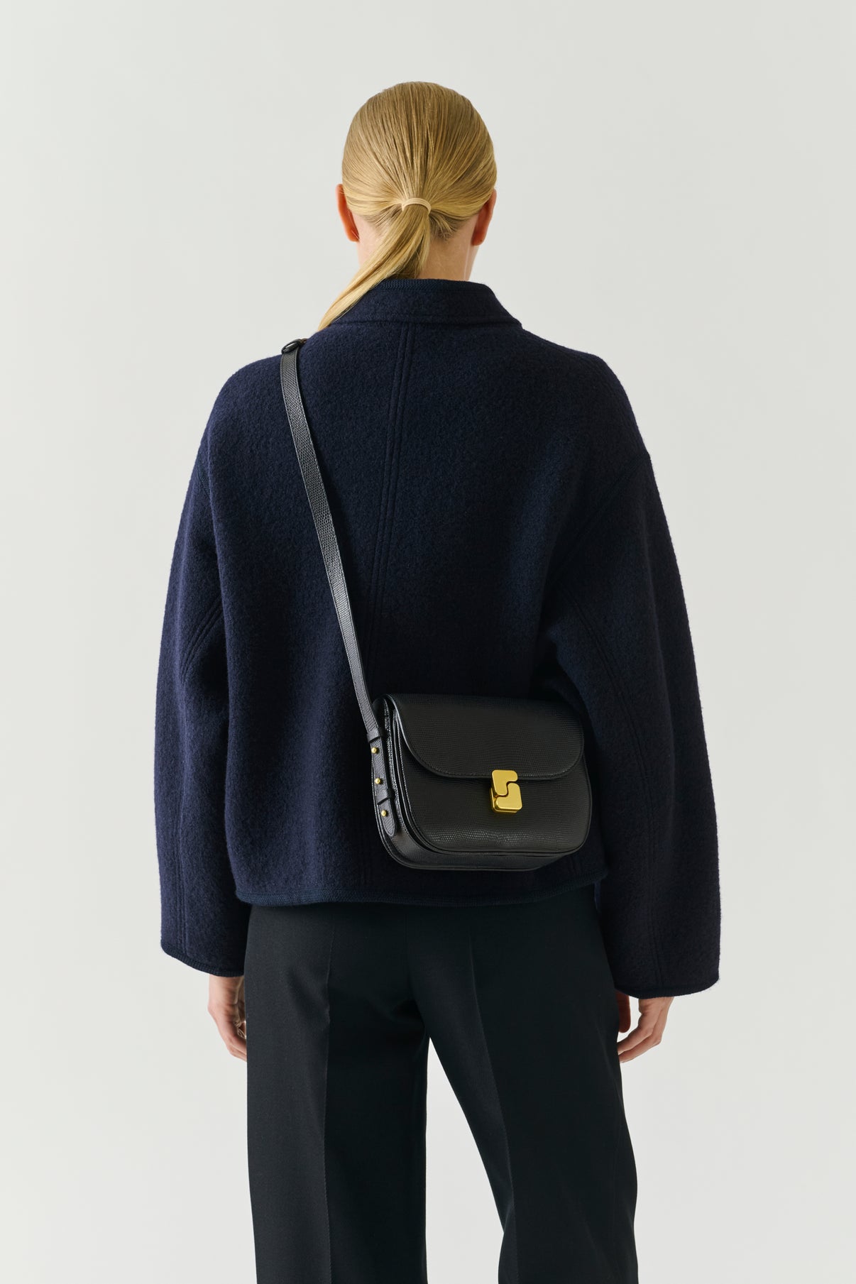 Tasche Bellissima Mini - Schwarz Glänzendes Leder - Soeur vue 2