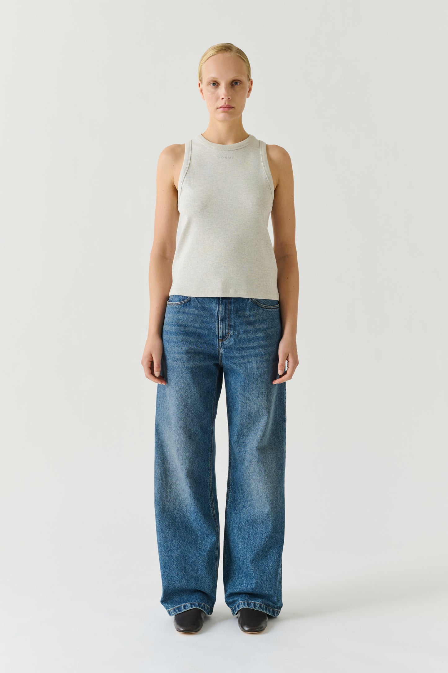 T-Shirt Dolly – Grau Meliert – Baumwolle – Damen