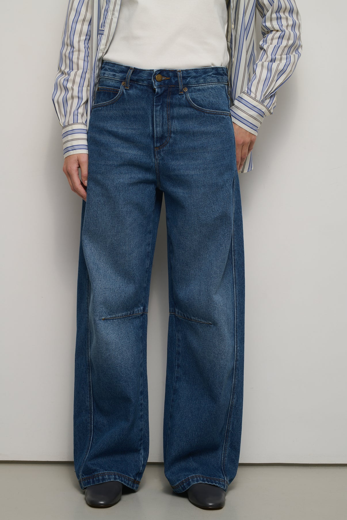 Jean Eliott - Bleu - Coton - Femme vue 1