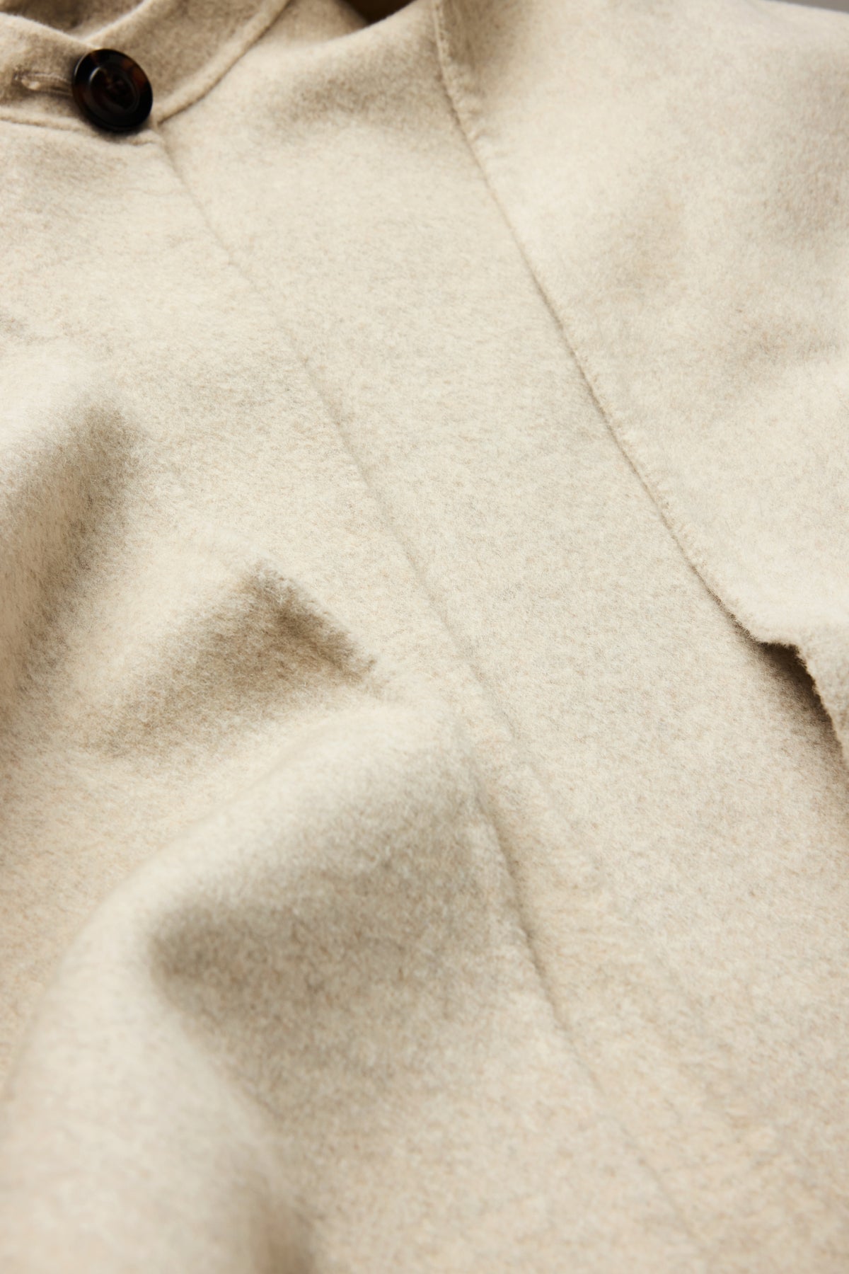Pull Hora - Écru Gris Laine Double Face Boxy - Soeur vue 6