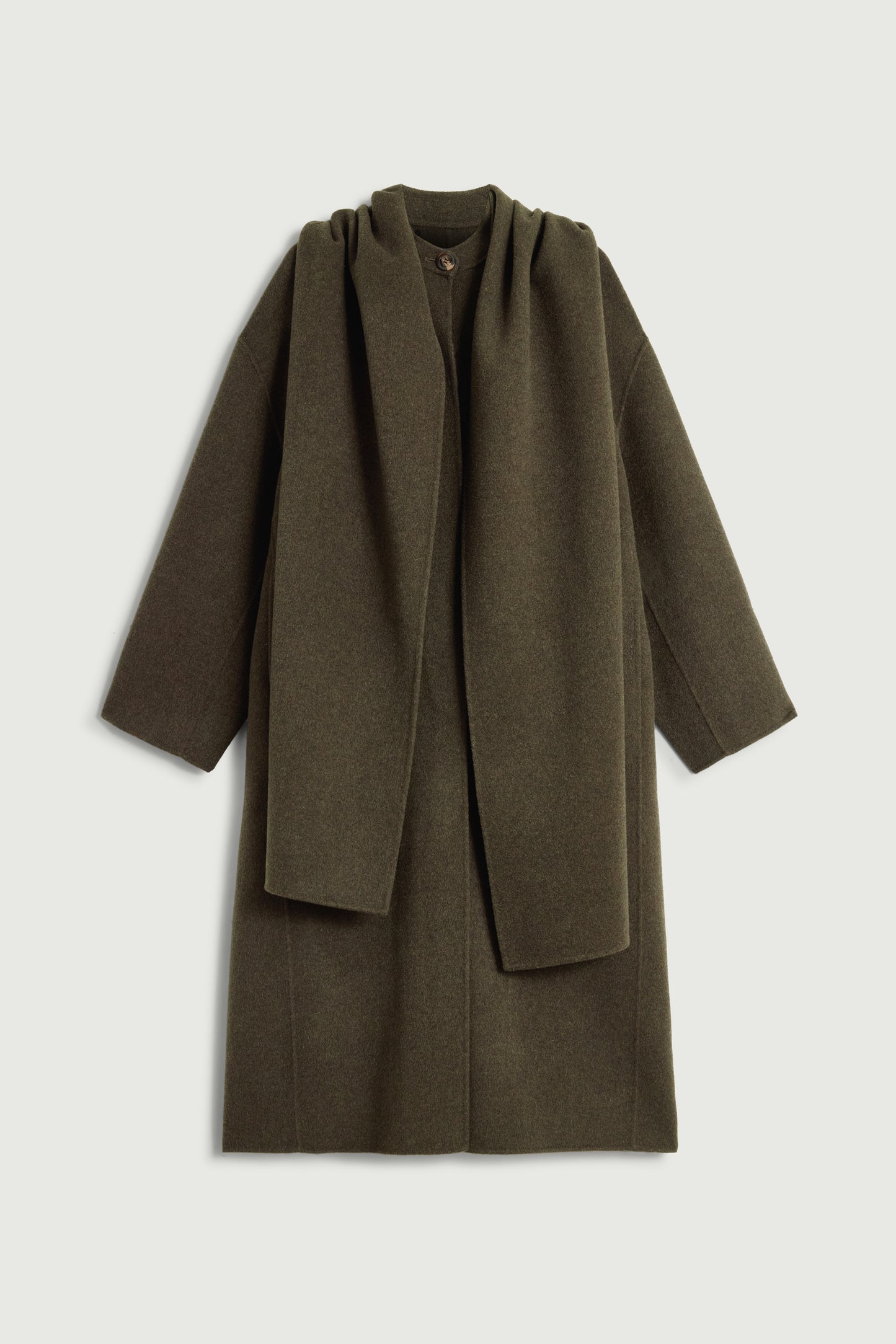 Manteau Finn - Kaki Chiné - Laine - Femme