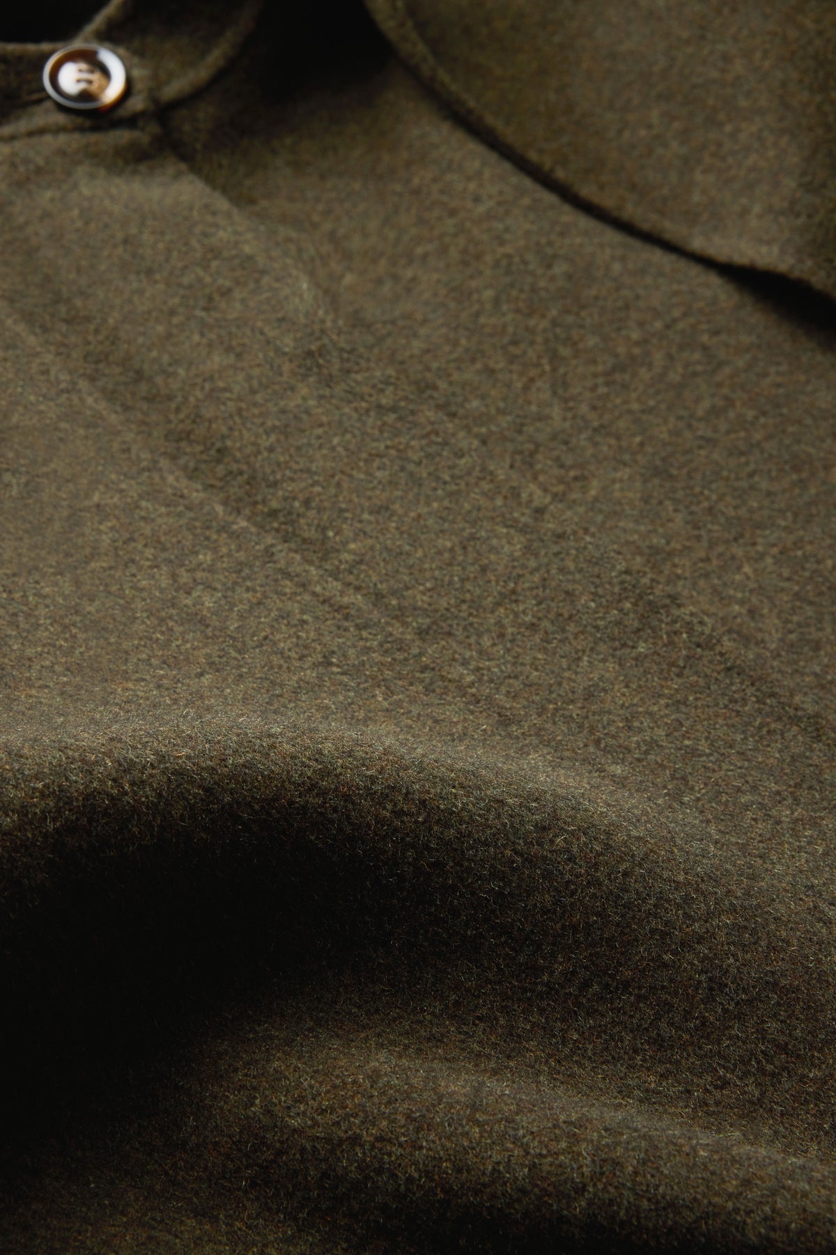 Manteau Windsor - Kaki Chiné Laine Boxy Femme - Soeur vue 5