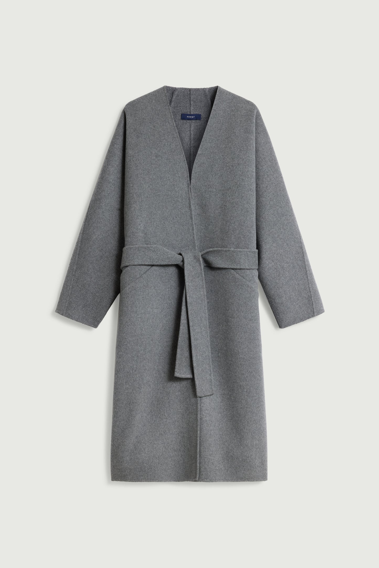 Manteau Harrow - Gris Clair - Laine - Femme