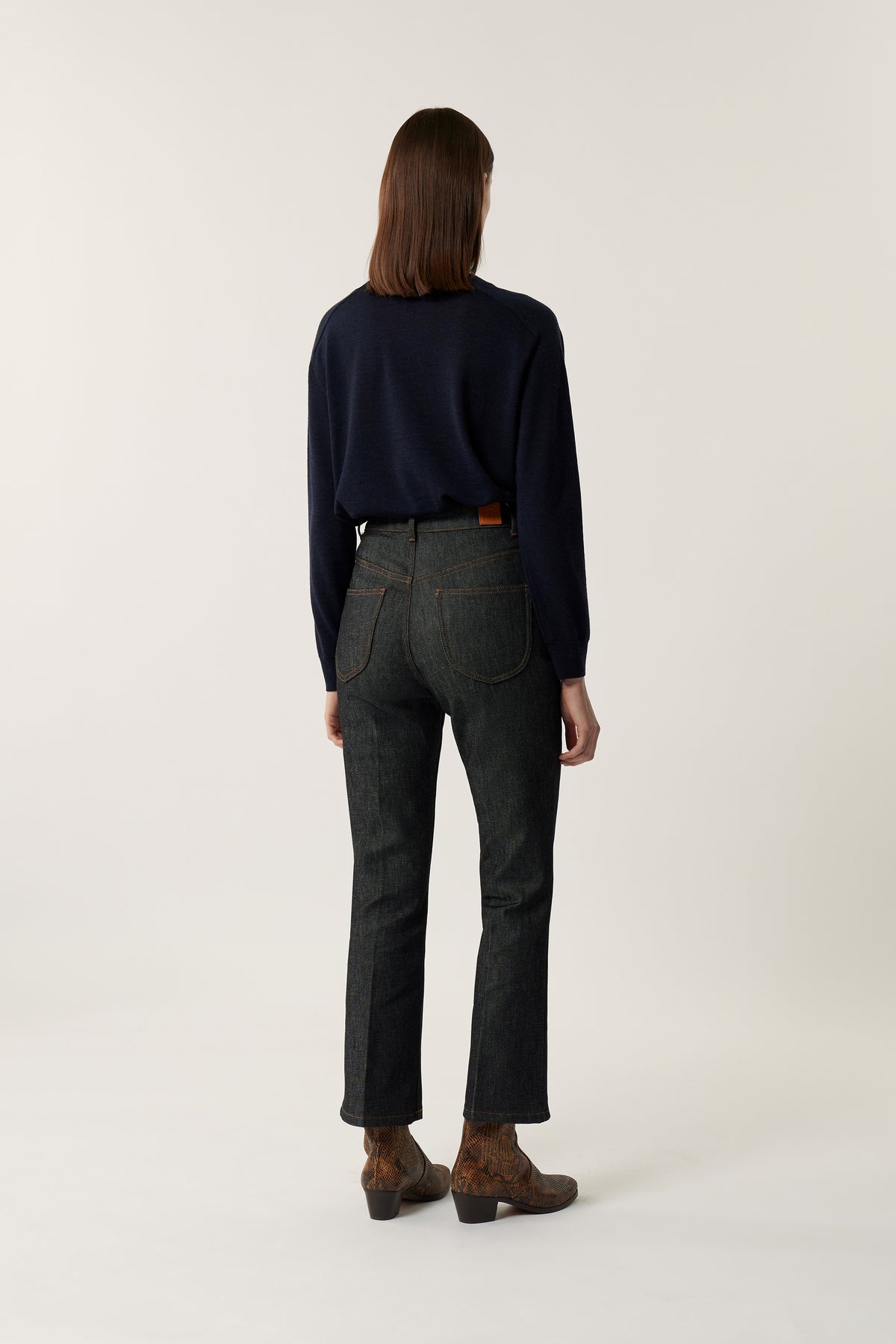 Jeans Francisco - Denim Roh Schwarz - Damen