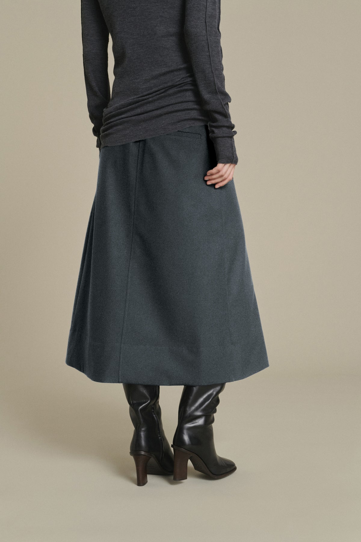 Varna skirt - Mottled Grey - Women vue 2