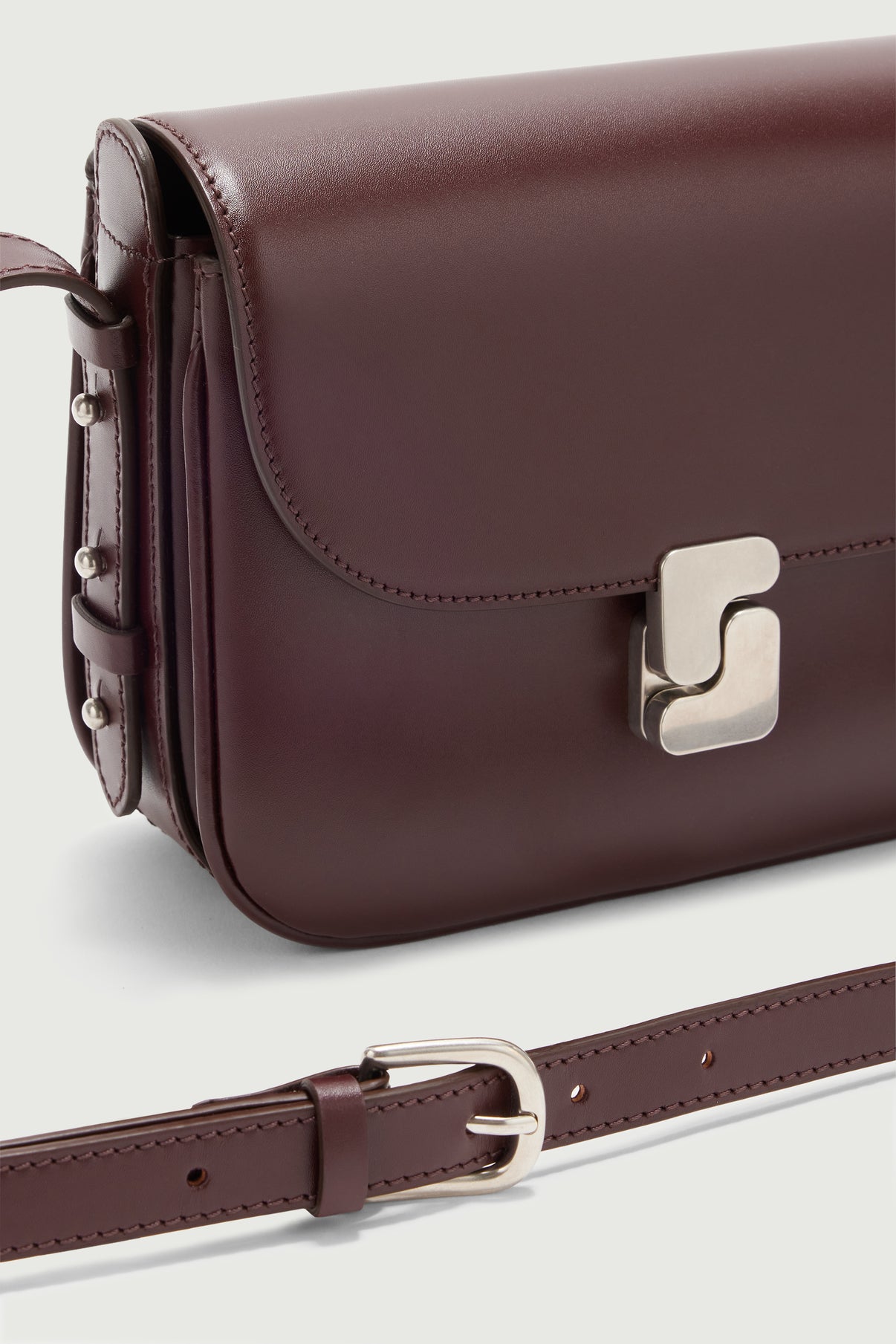 Sac Bellissima Mini - Bordeaux - Cuir - Femme vue 3