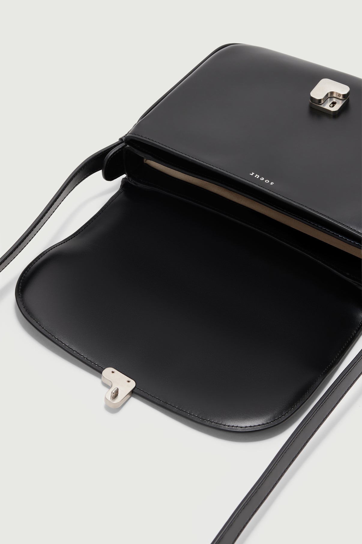 Tasche Bellissima Maxi - Schwarz - Leder - Damen vue 4